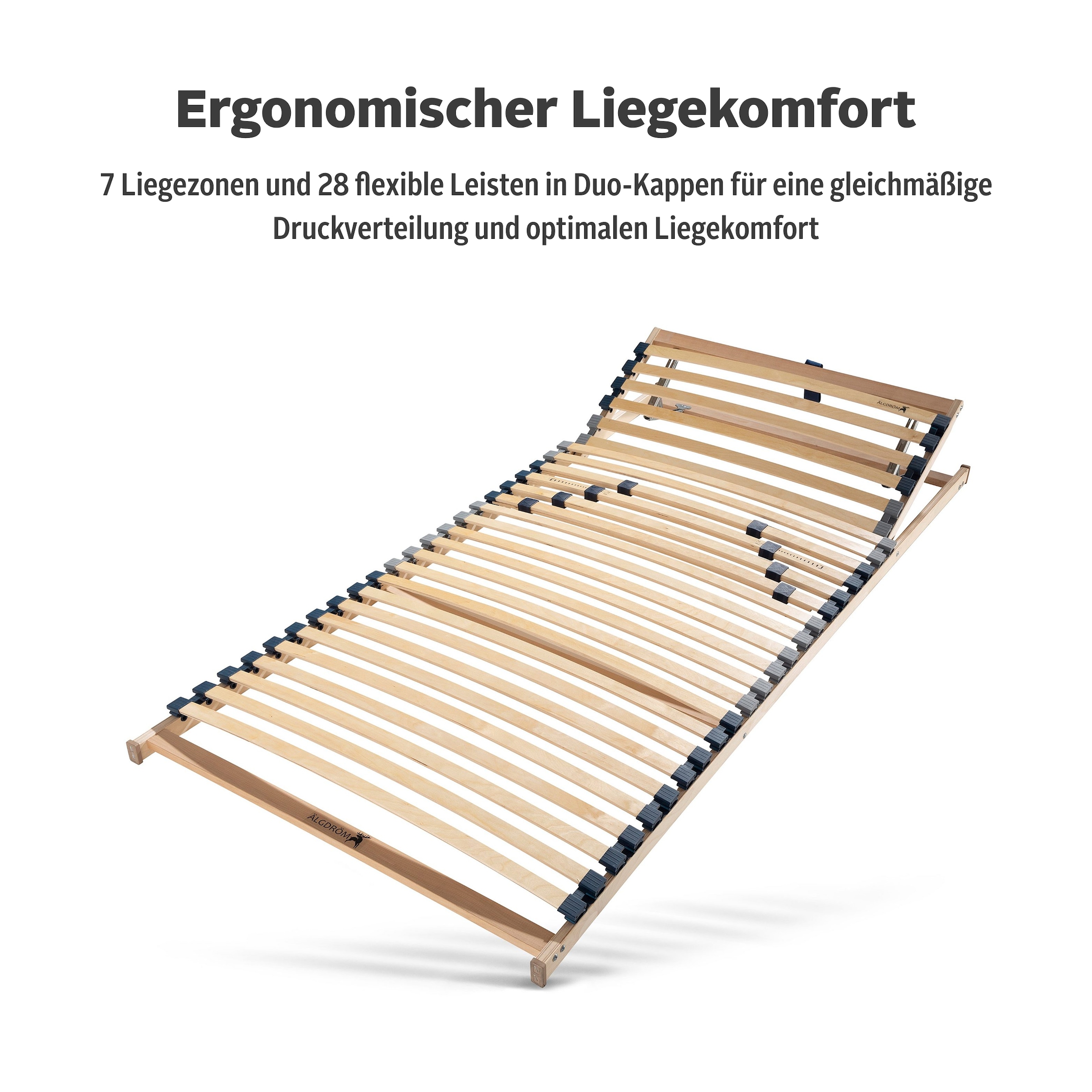 GOODproduct Lattenrost »Randsfjord, 90x200, 140x200 cm und weiteren Grössen« Lattenrost für alle Matratzen, langlebig, ergonomisch, 7-Zonen