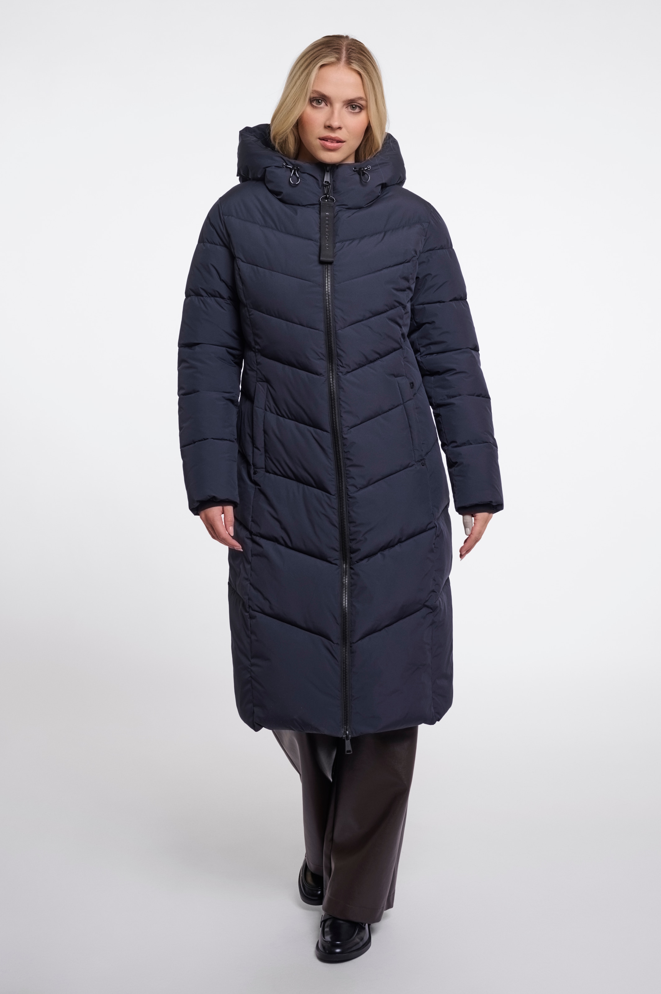 Rino & Pelle Manteau long Manteau matelassé avec capuche