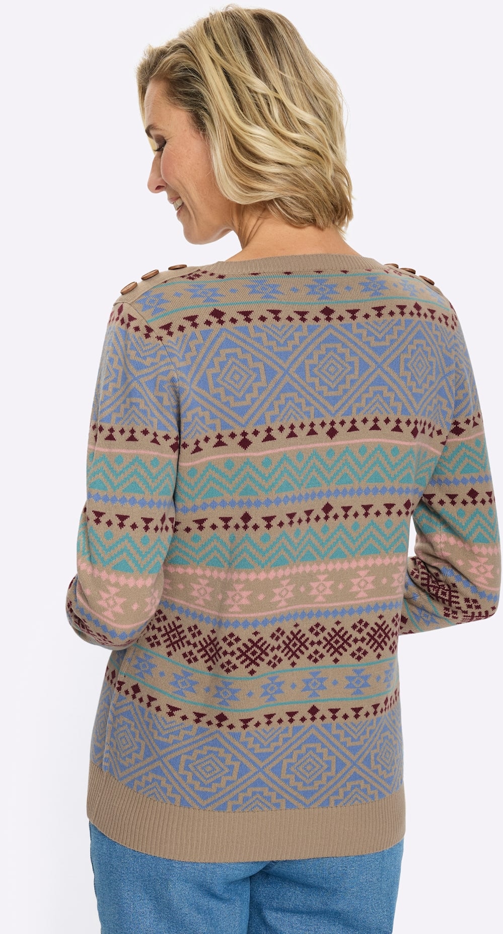 Classic Basics Pull à col rond »Langarm-Pullover«