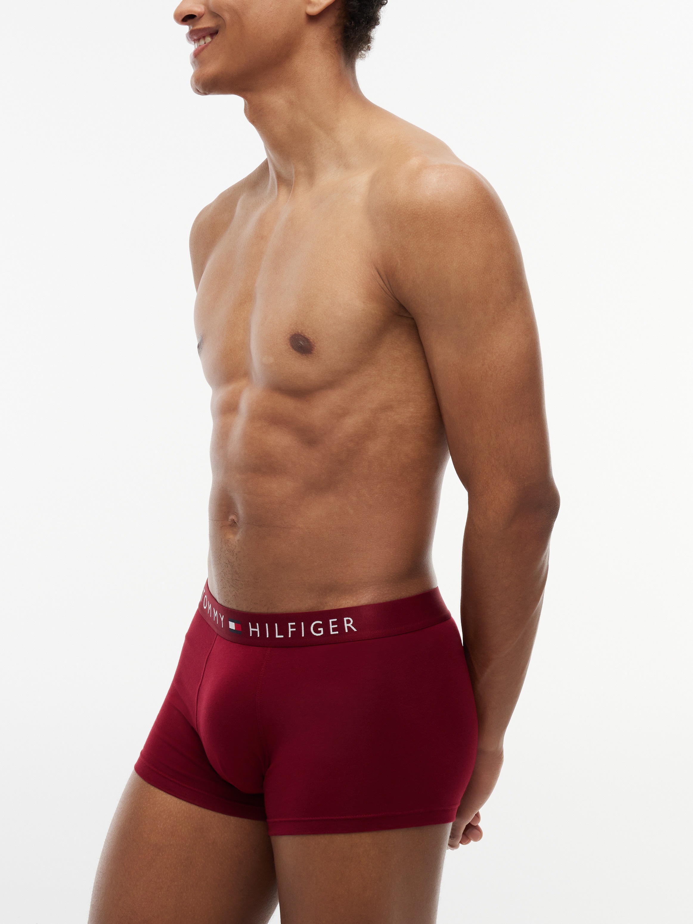 Tommy Hilfiger Underwear Tronc »3P TRUNK WB« Paquet, lot de 3, 3 cuis avec ceinture logo