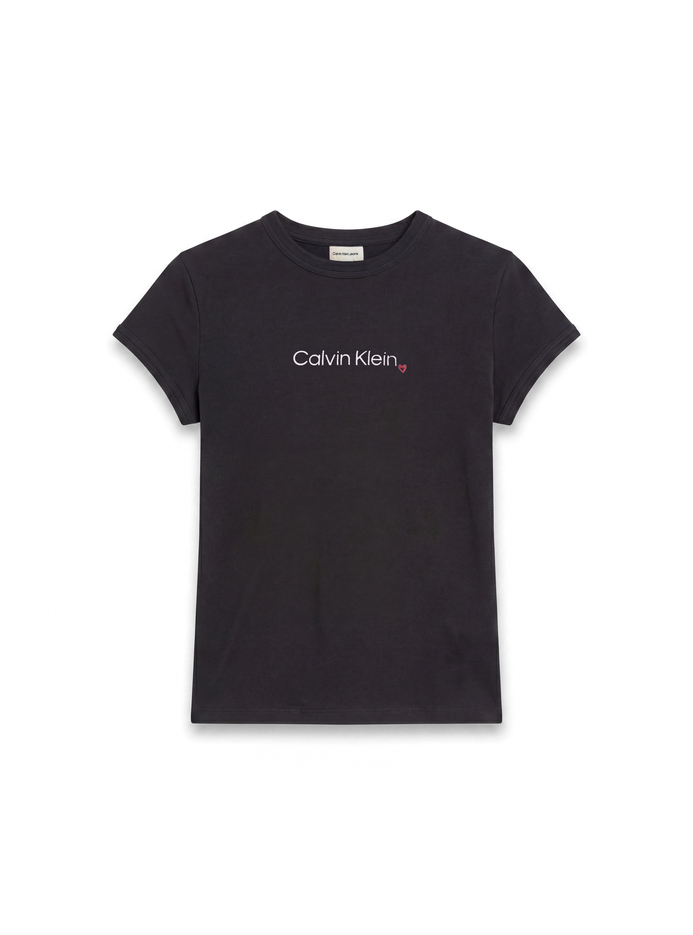 Calvin Klein T-shirt »SLIM FIT HEART LOGO TEE« coupe slim, inscription logo