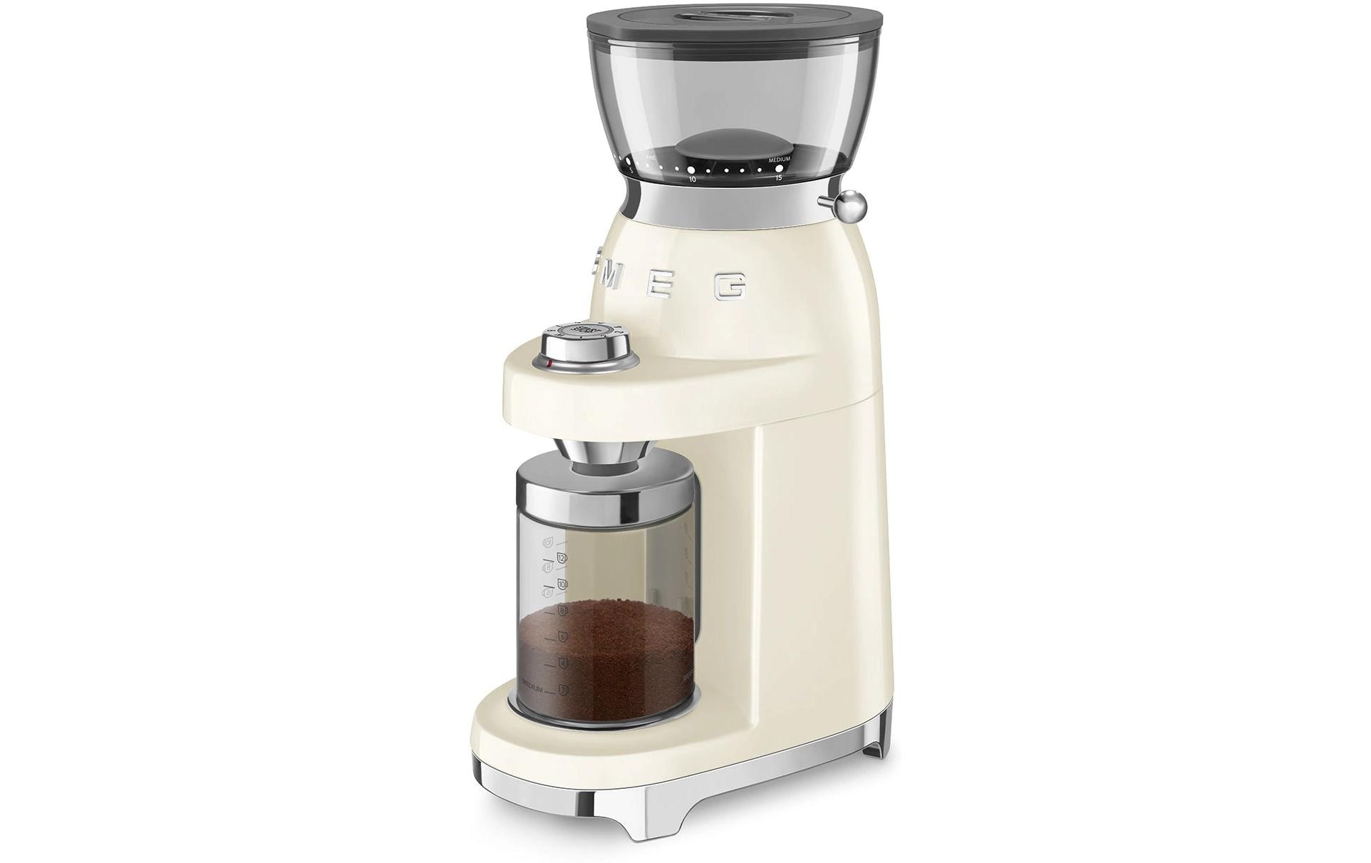 Smeg Kaffeemühle 150 W Kegelmahlwerk 240 gBohnenbehälter