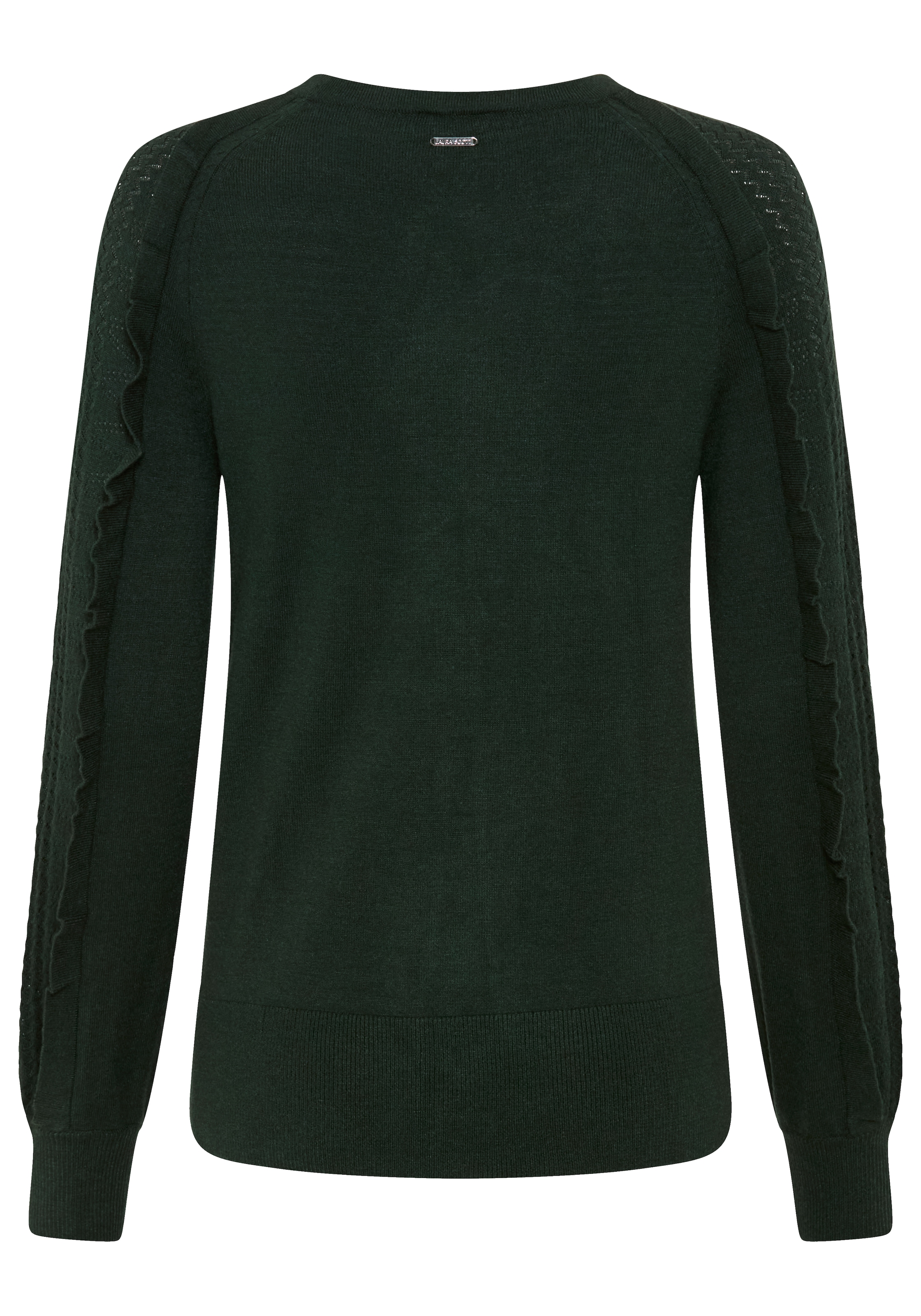 Laura Scott Pull en tricot »mit femininem Ajourstrickmuster« avec une coupe cintrée