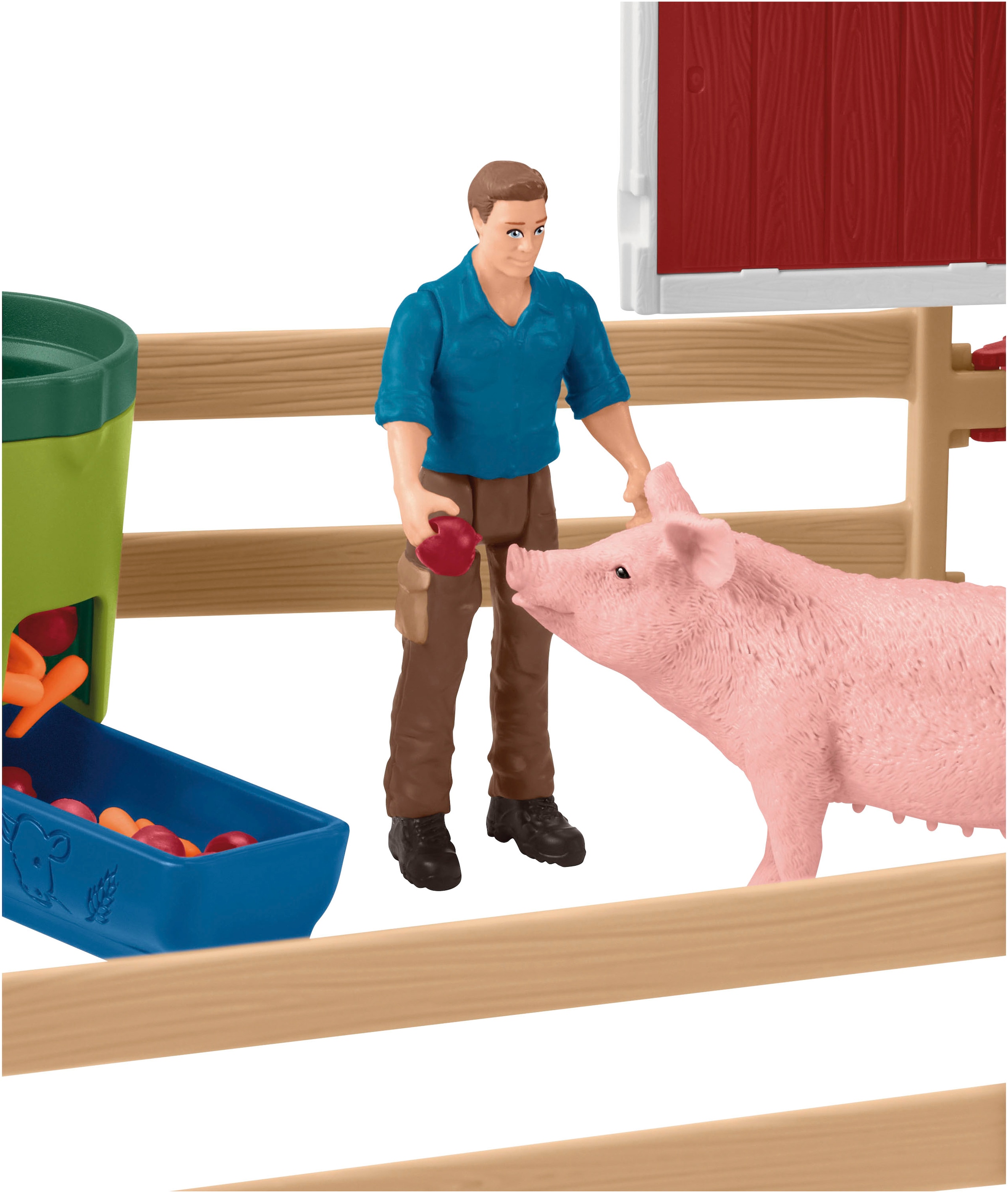 Schleich® Monde de jeu »FARM WORLD, Grosse Farm rot (42606)« Made in Europe