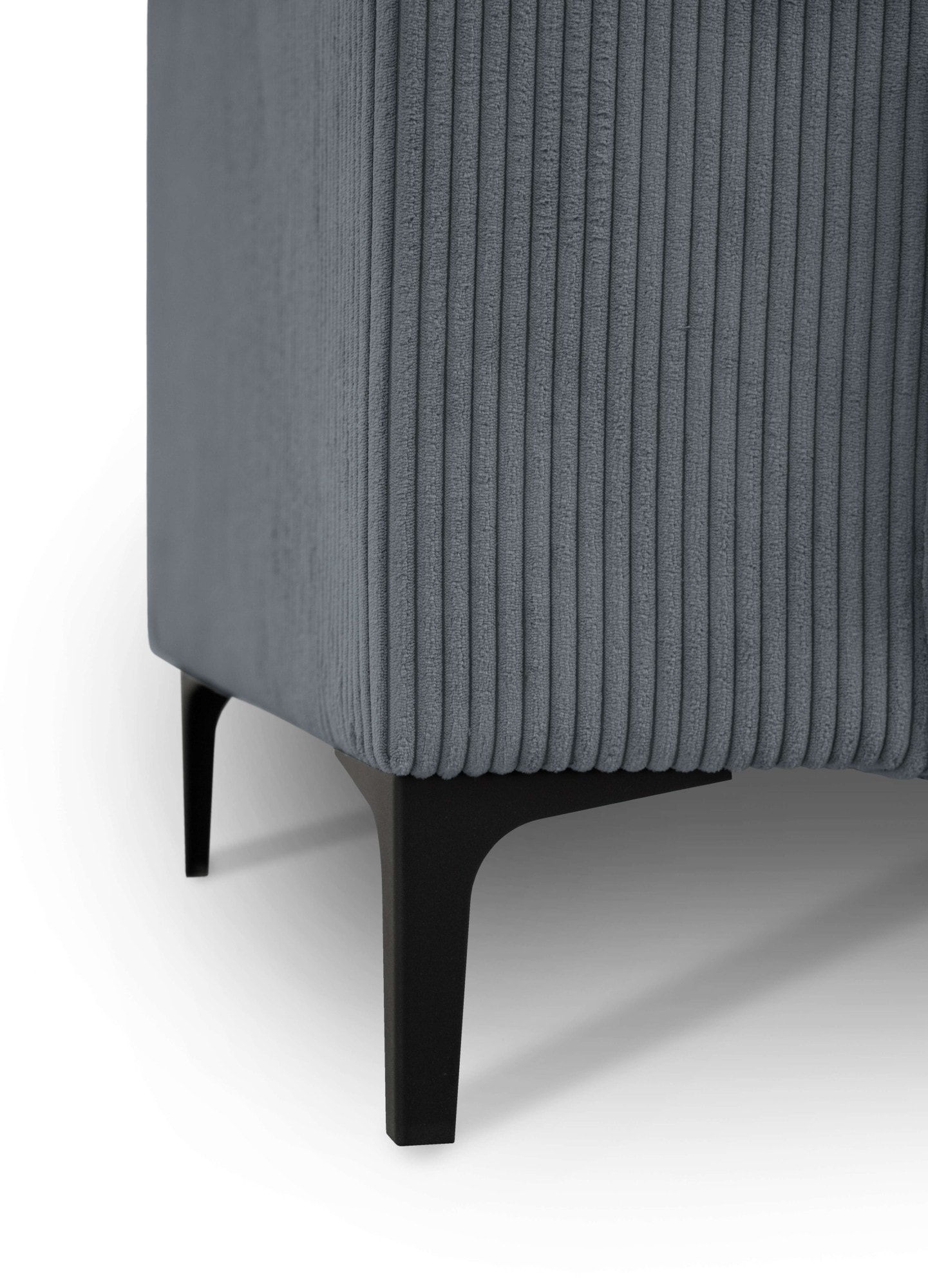 GOODproduct 2-places »OLAND Cord, Sofa, B: 164 cm, Skandi-Design« 164 cm, suspension à vagues, design scandinave, pieds en métal