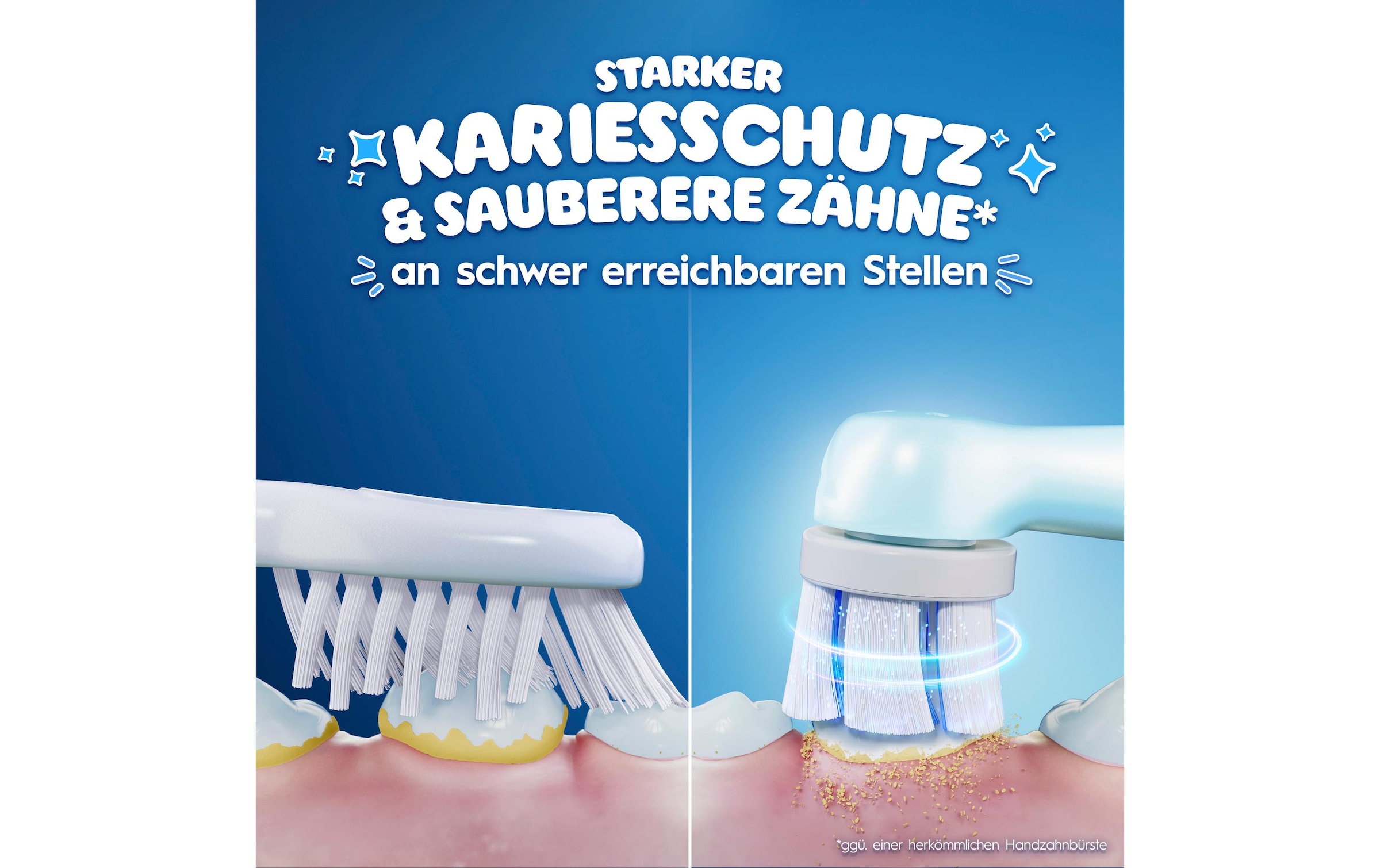 Oral-B Aufsteckbürsten »iO Kids 6+ Disney Stitch« Sanft zu wackeligen Zähnen & Zahnfleisch, ab 6 Jahren
