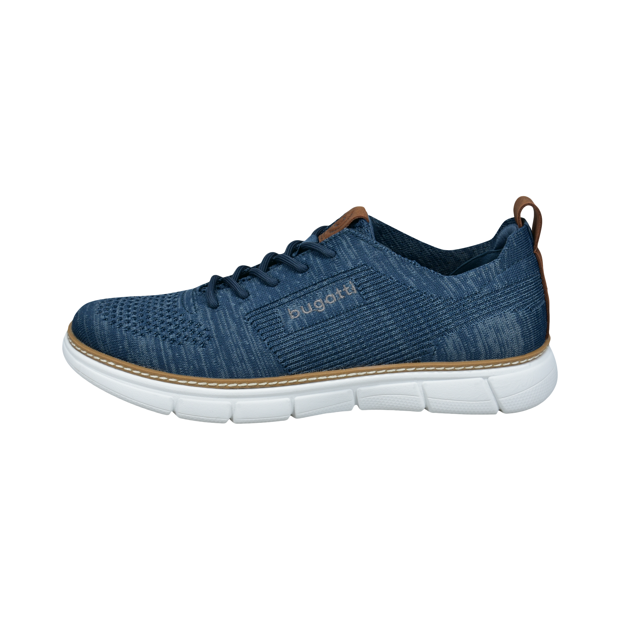 bugatti Sneakers  Freizeitschuh, Halbschuh, Schnürer mit Fersenpolsterung