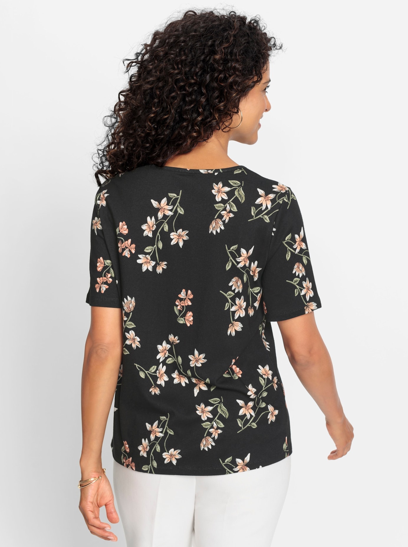 Inspirationen Kurzarmshirt »Baumwoll-Modal-Shirt« 1 Stk.