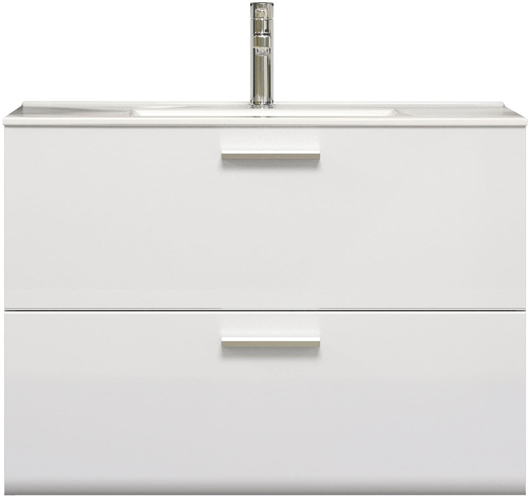 welltime Waschbeckenunterschrank »Ravenna« Breiter Hänge-Waschbeckenunterschrank mit Einsatzwaschbecken
