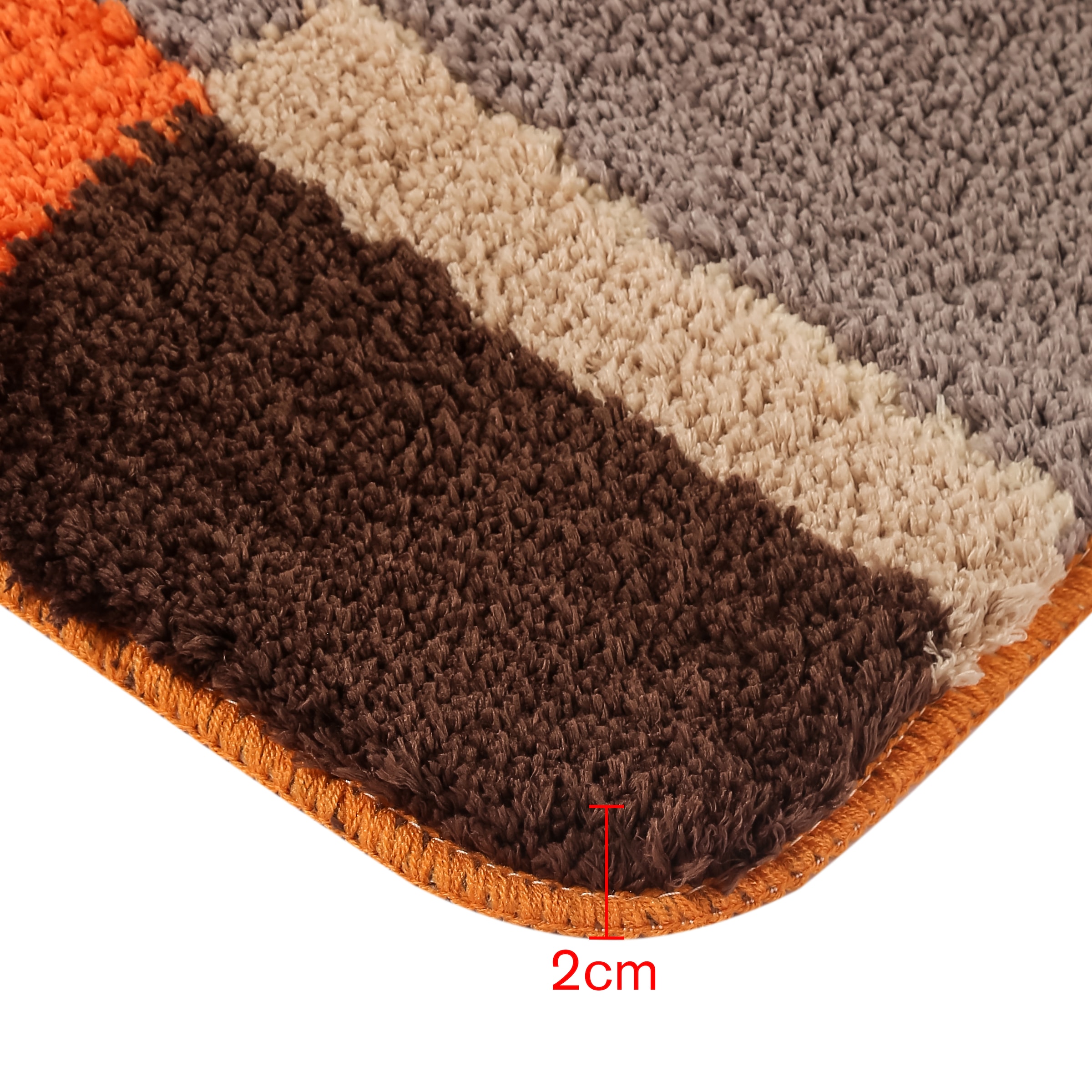 my home Tapis de bain »Belio, Badvorleger, Badezimmer Teppich« Höhe 20 mm Badematte, Badteppich, Badematten auch als 2 tlg. Set erhältlich, bunt