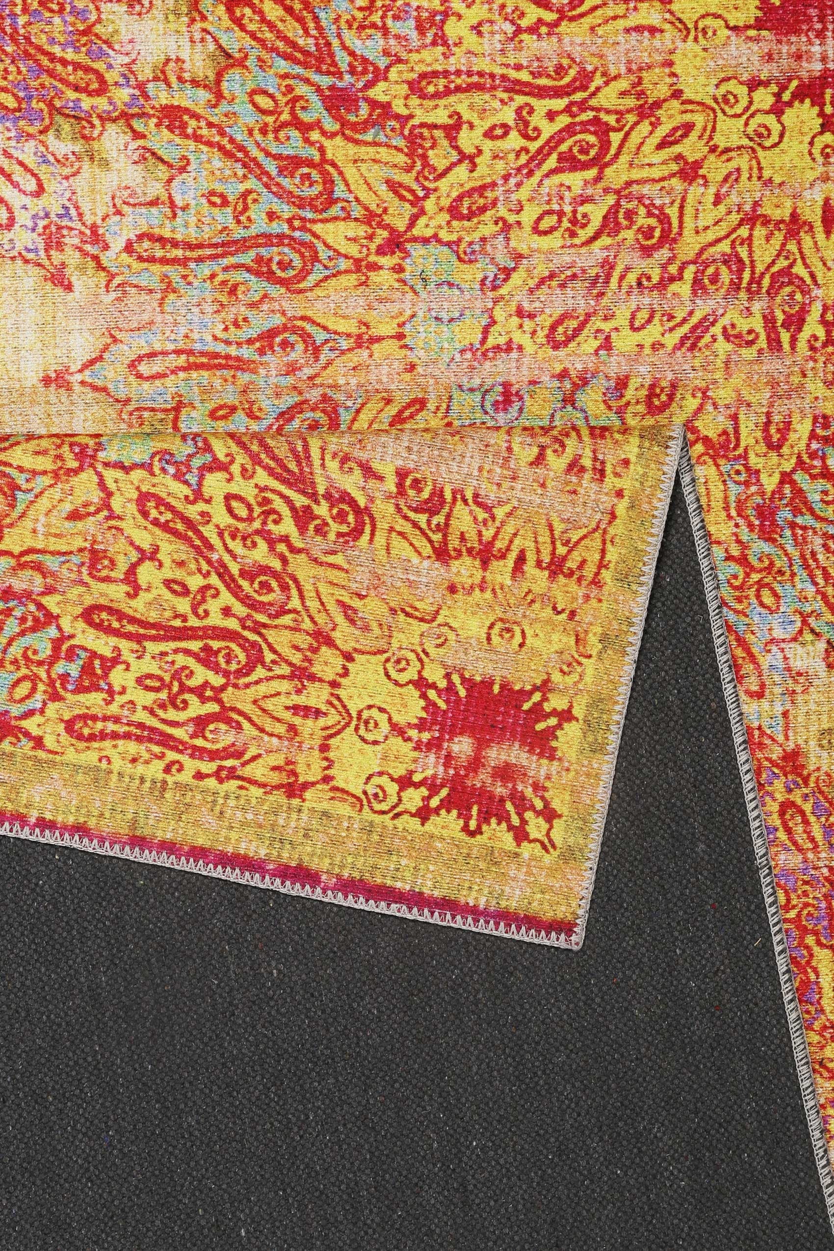 Wecon home Tapis »Rooftop« Rectangulaire 6 mm Höhe Vintage, Baumwolle, Kurzflor, Wohnzimmer, Schlafzimmer, Orient