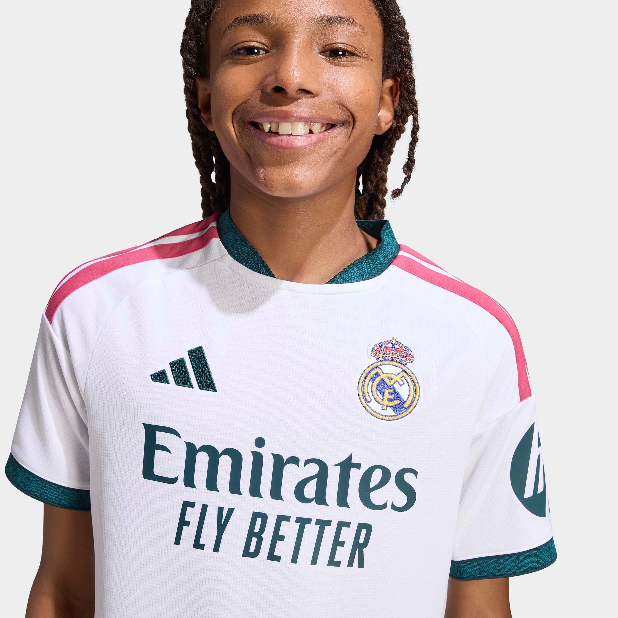 adidas Performance Maillot de foot »REAL MADRID 26/27 KIDS HEIMTRIKOT« avec col rond, technologie Climacool