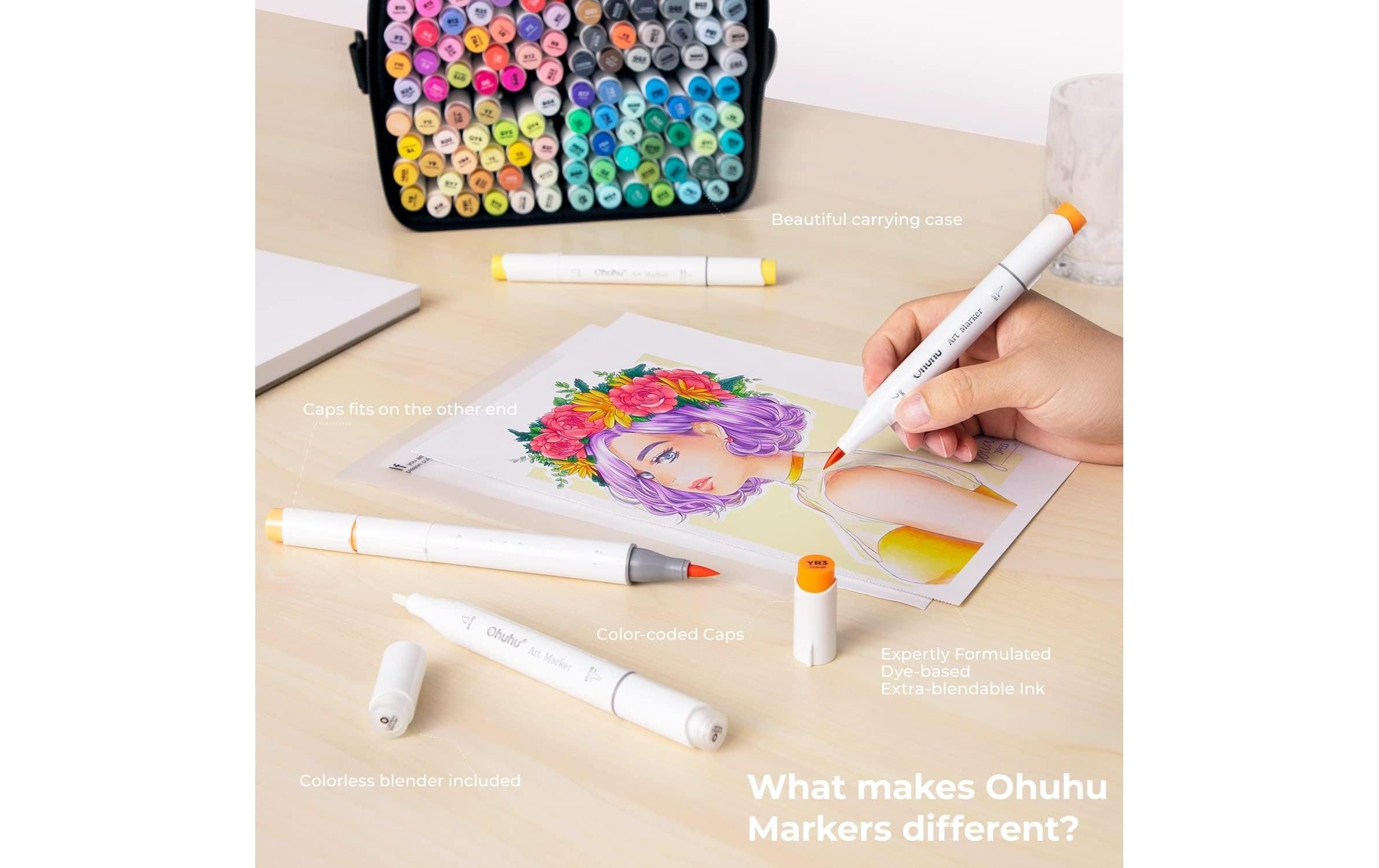   Marker »Ohuhu Honolulu (120 Stk.) 120 Stück«