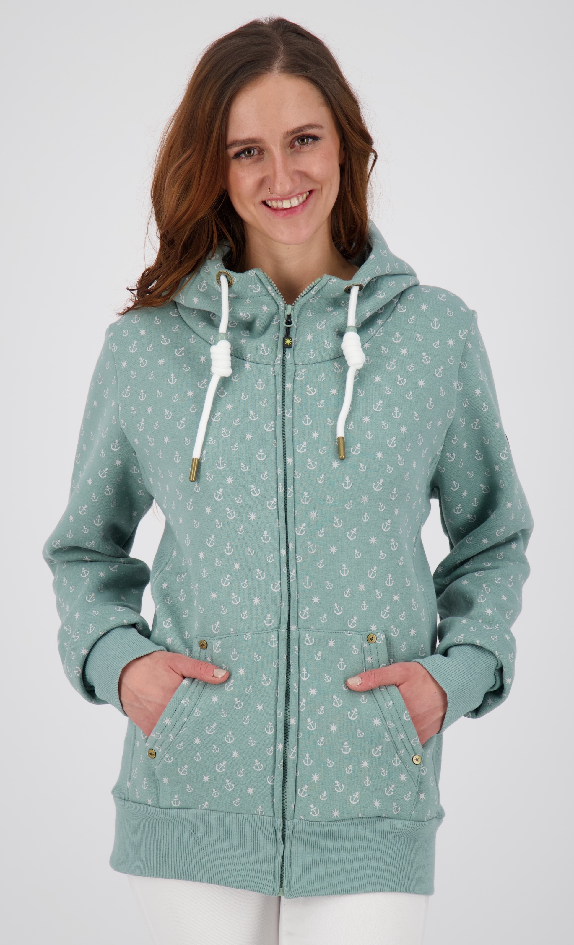 ankerglut Sweat à capuche »ANCHORAGE Women«, Coupe oversize décontractée
