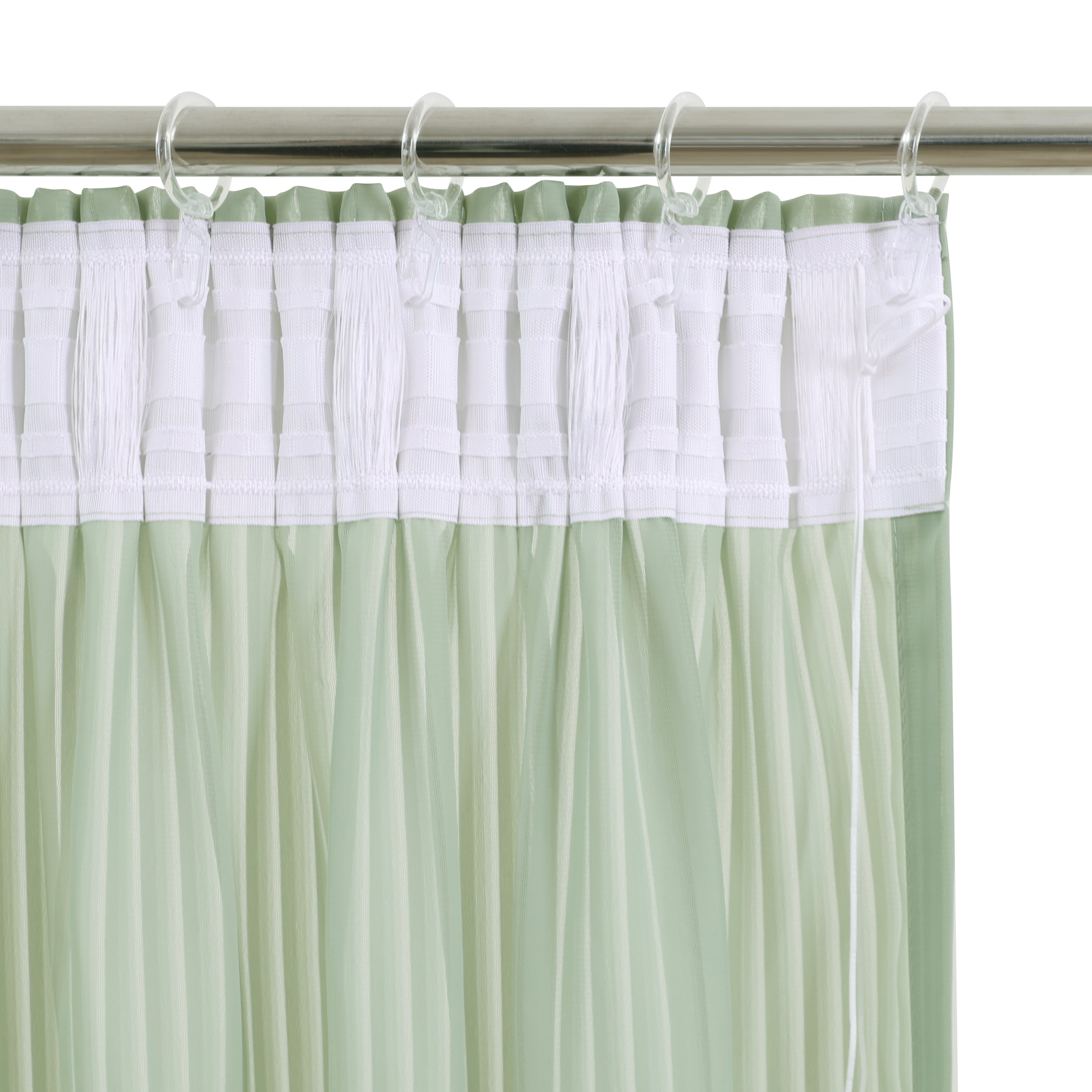 GOODproduct Gardine »Fritty« Multifunktionsband 2 Stk. tlg. Multifunktionsband, transparent, moderne Längststreifen, Ausbrenner