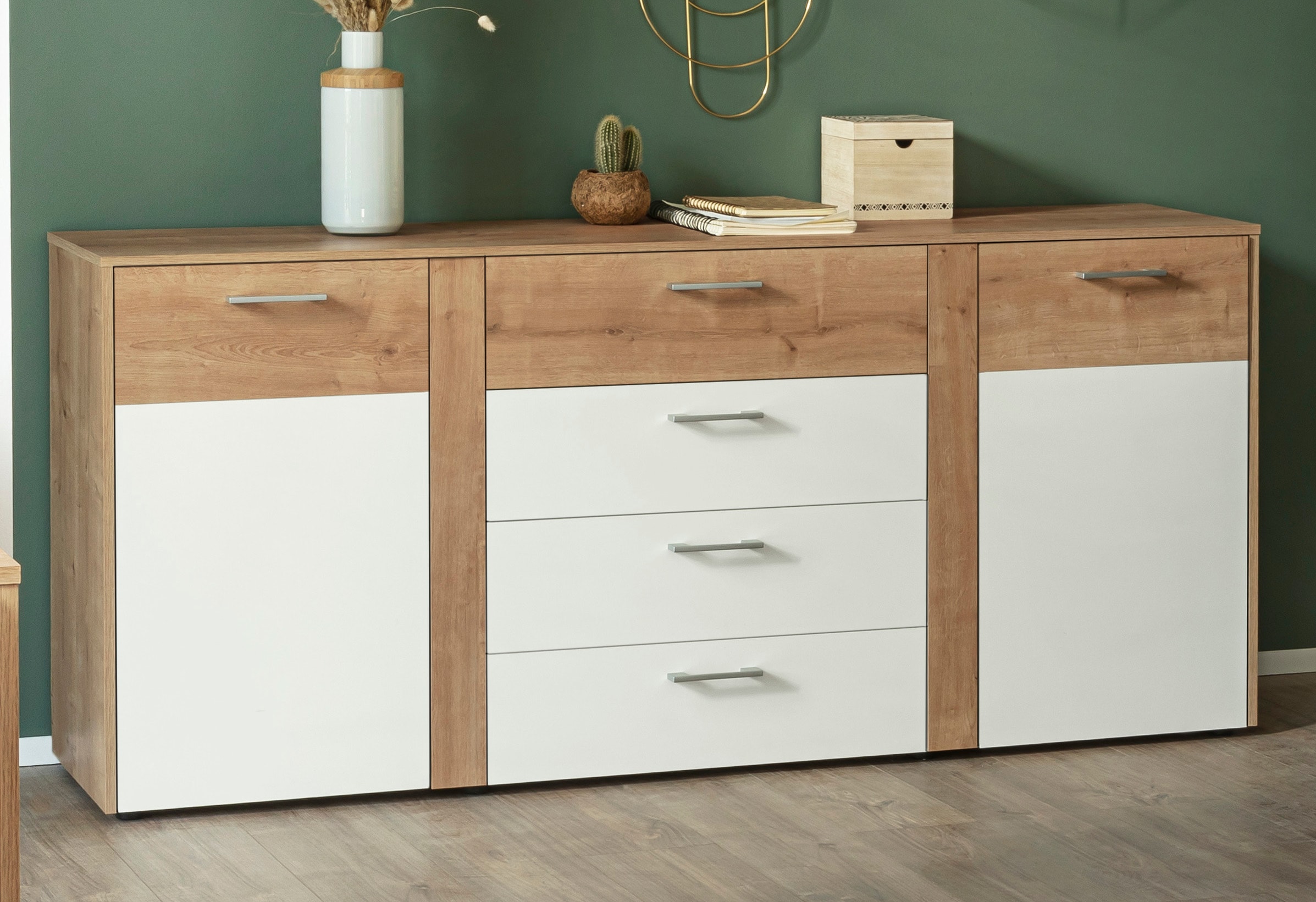 VOGL Möbelfabrik Kommode »Tirent« mit 2 Türen und 4 Schubkästen