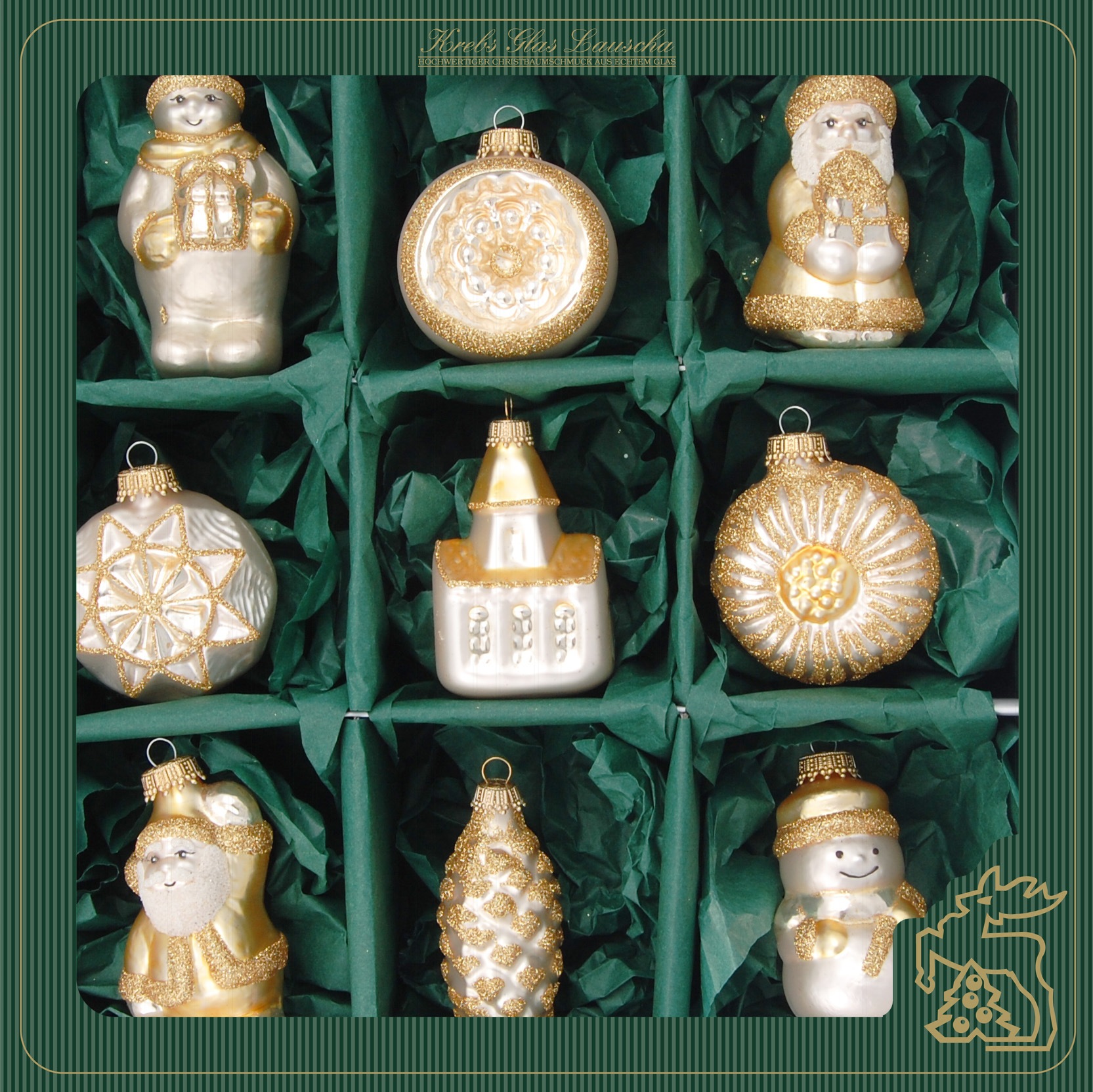 Krebs Glas Lauscha Christbaumschmuck »KGL03401, Weihnachtsdeko, Christbaumschmuck« Weihnachtsfiguren aus Glas