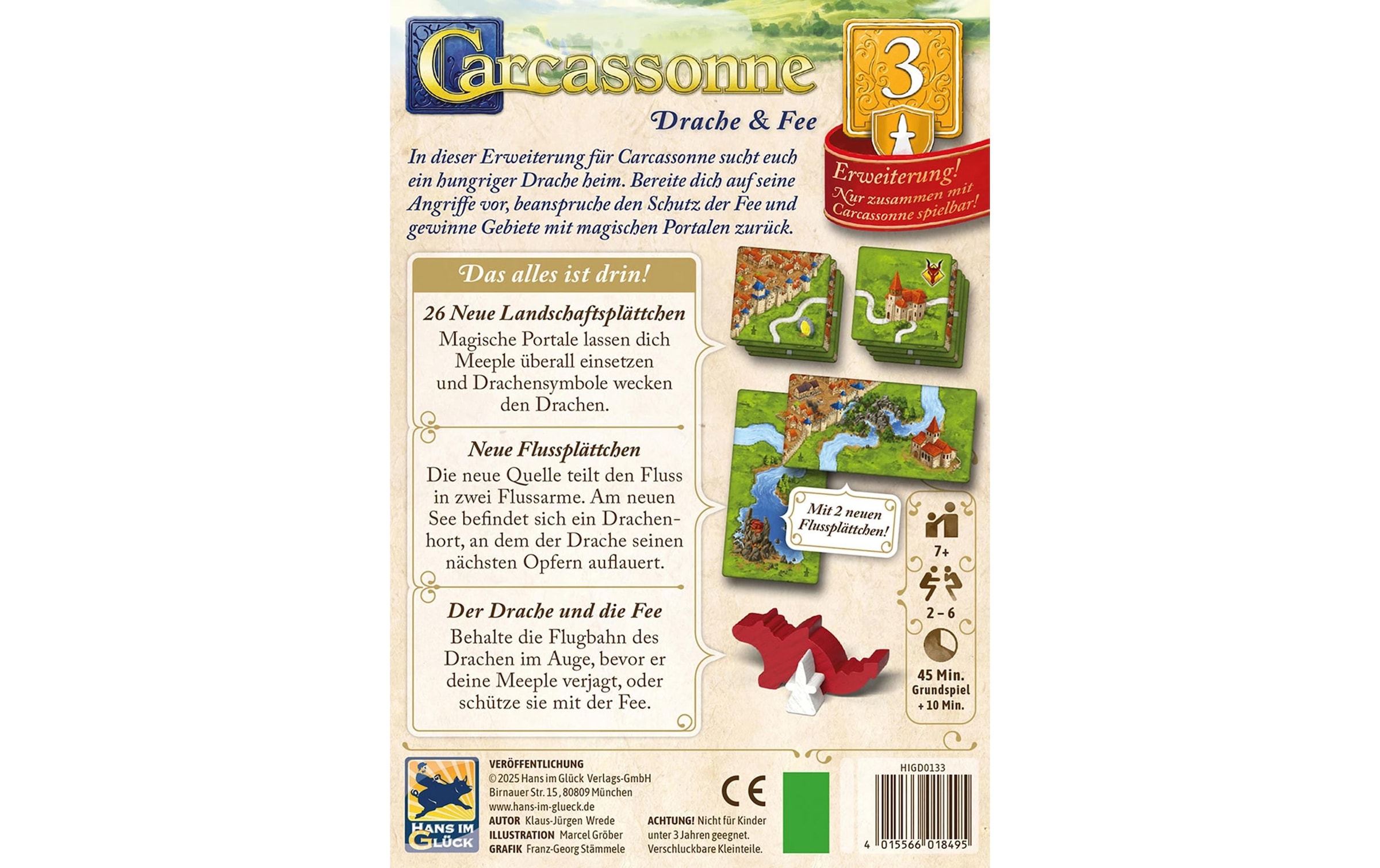 Hans im Glück Jeu »Carcassonne Drache und Fee (d)«