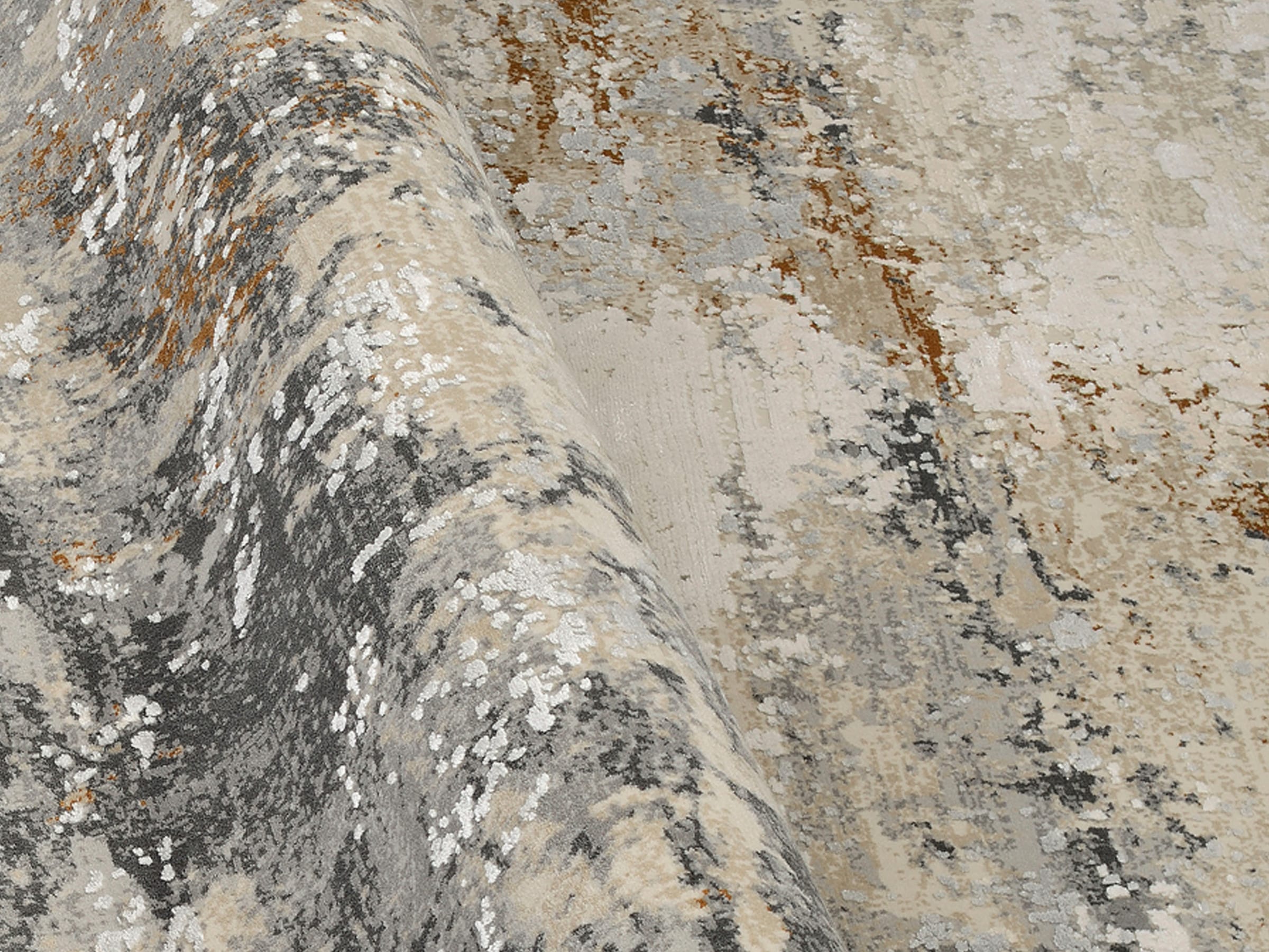 OCI DIE TEPPICHMARKE Teppich »IMPRESSION GALAXY« rechteckig 5 mm Höhe Vintage, feine Fransen, leichter Glanz durch Viskose, Wohnzimmer