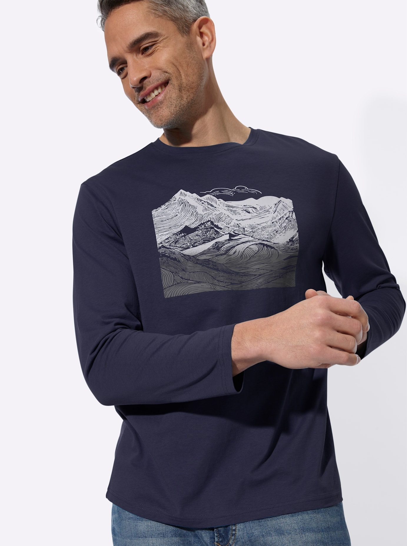 Classic T-shirt à manches longues »Freizeitshirt« 1