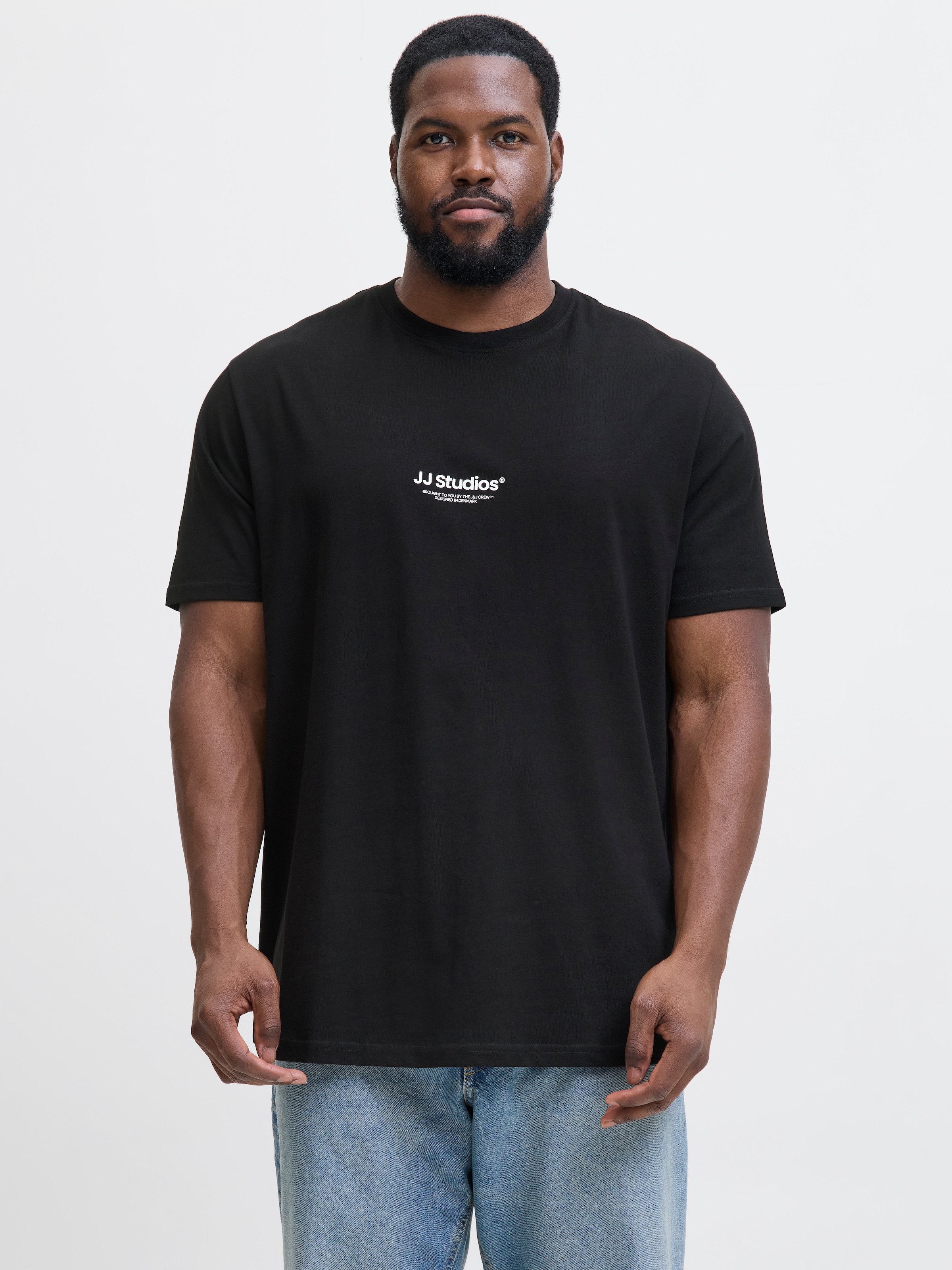 Jack & Jones PlusSize Shirt à col rond »JJESOHO TEE SS CREW NECK NOOS PLS« coton, coupe régulière