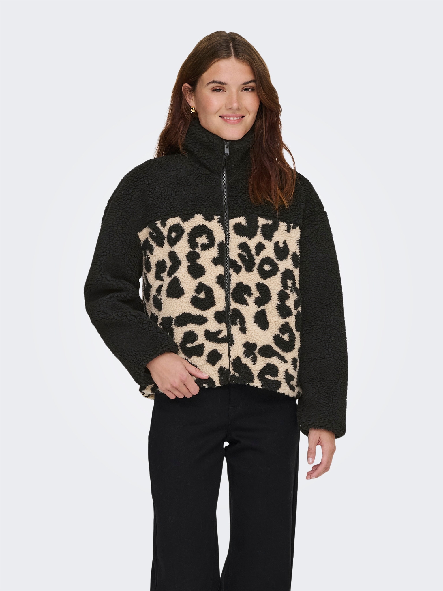 ONLY Veste en peluche »ONLELAINE TEDDY LEO JACKET CS OTW«