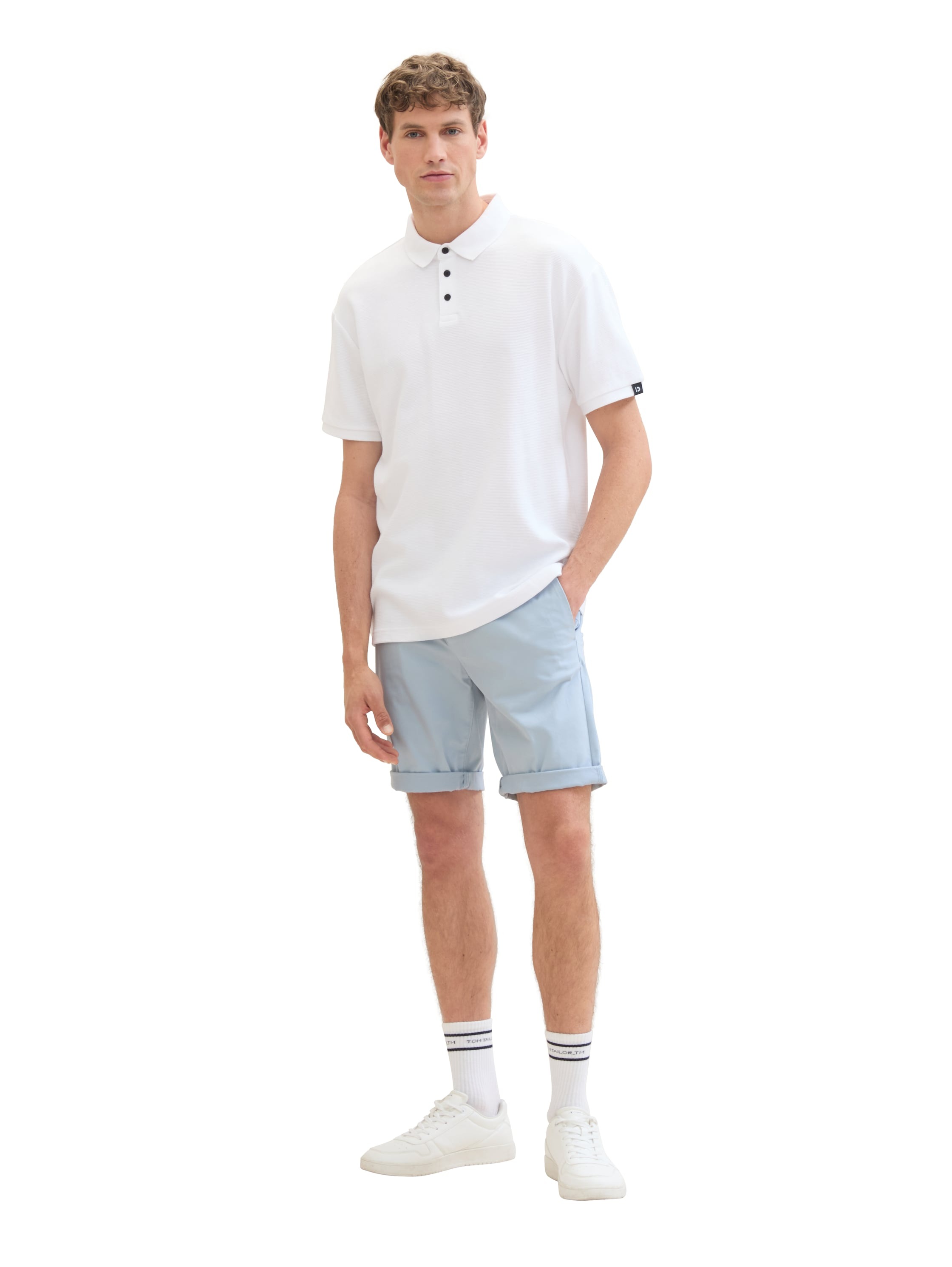 TOM TAILOR Denim Short en chino  Sommerhose mit Eingrifftaschen und Stretch