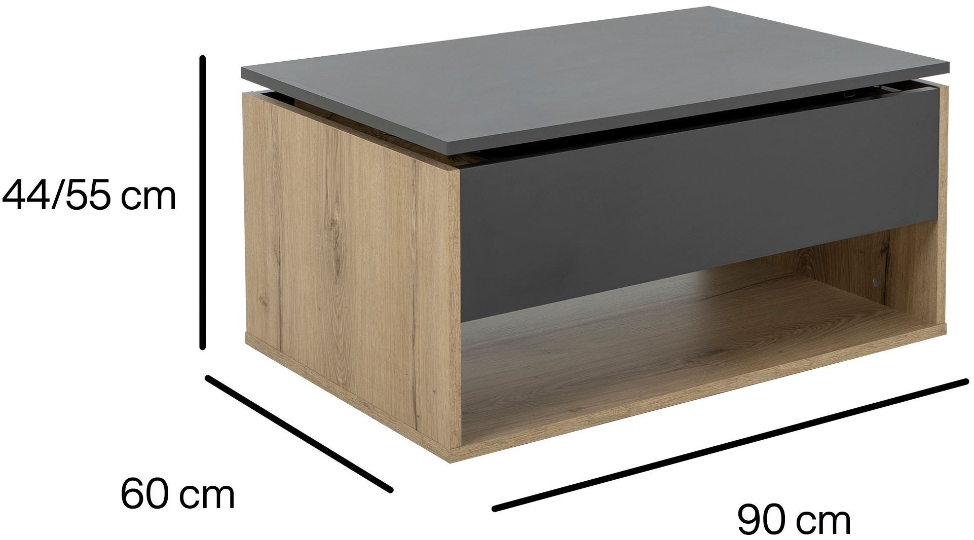 Gami Couchtisch »Urban« Couchtisch mit hochklappbarer Platte