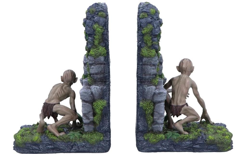 NEMESIS NOW Figurine de merchandising »Herr der Ringe Gollum & Smeagol« Offiziell lizenzierte, handbemalte Buchstützen