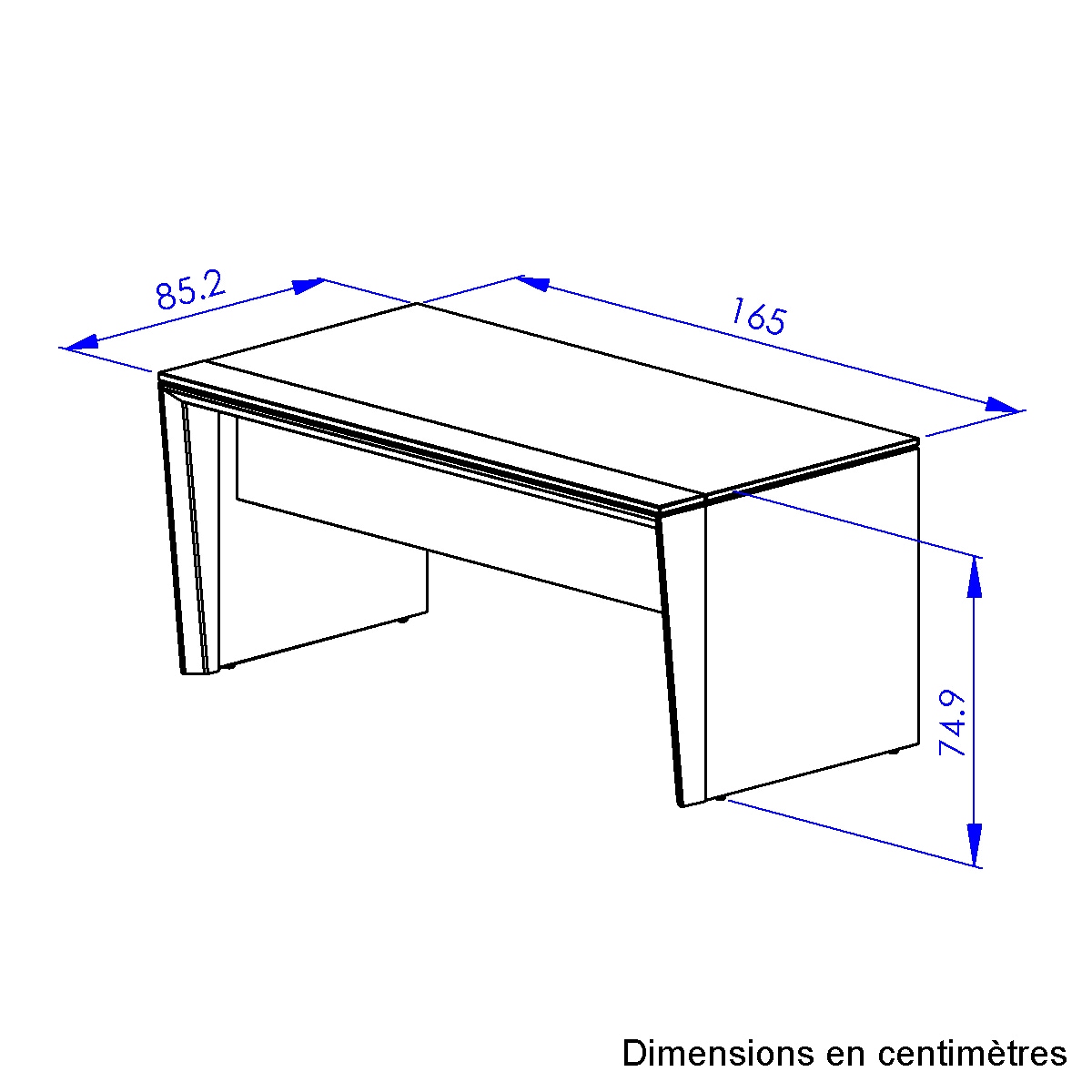 Gami Schreibtisch »ARCADE« 1 Stk. tlg. Schreibtish B. 165