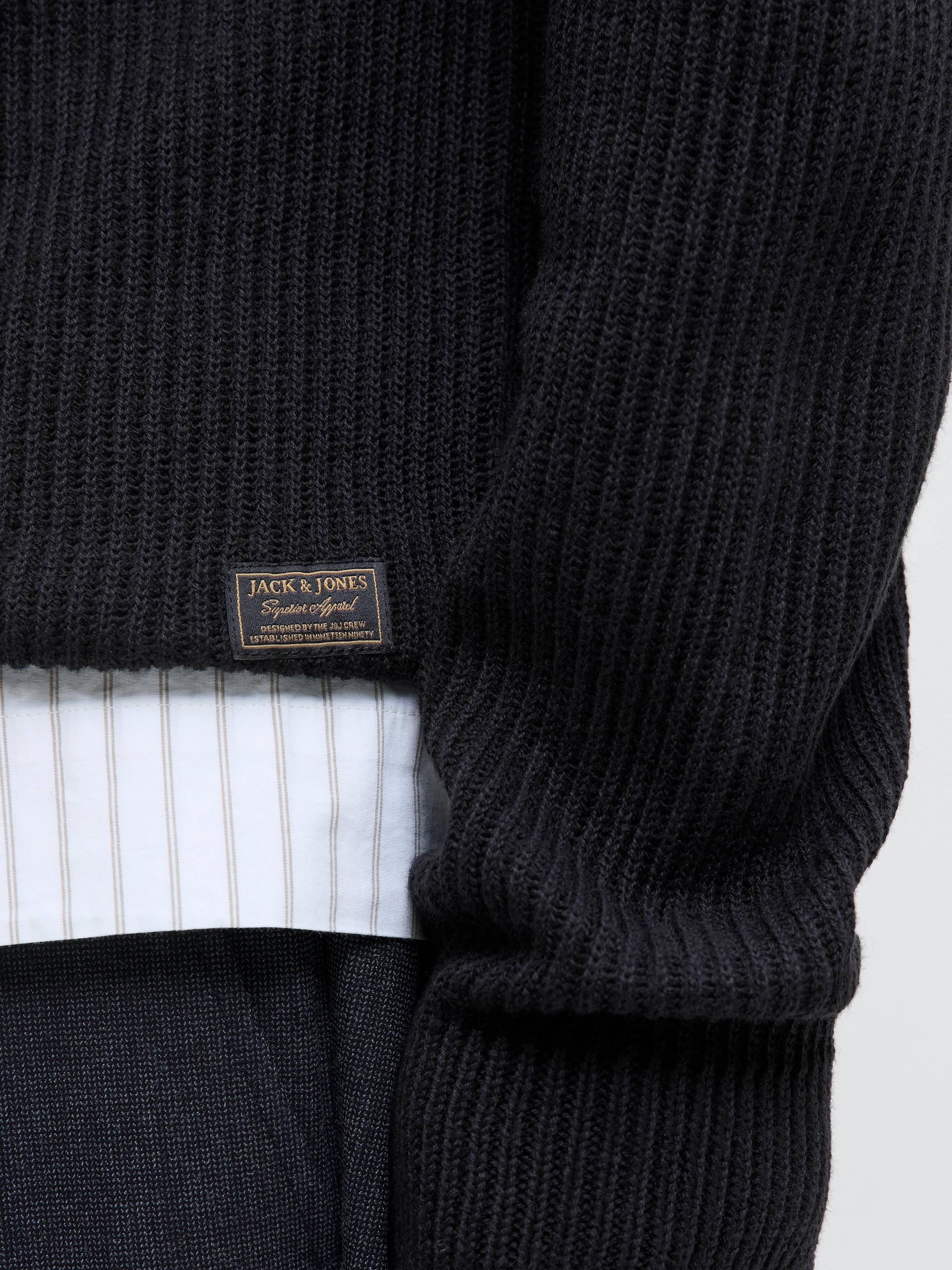 Jack & Jones PlusSize Pull en tricot »JJPANNEL KNIT CREW NECK AW25 PLS«