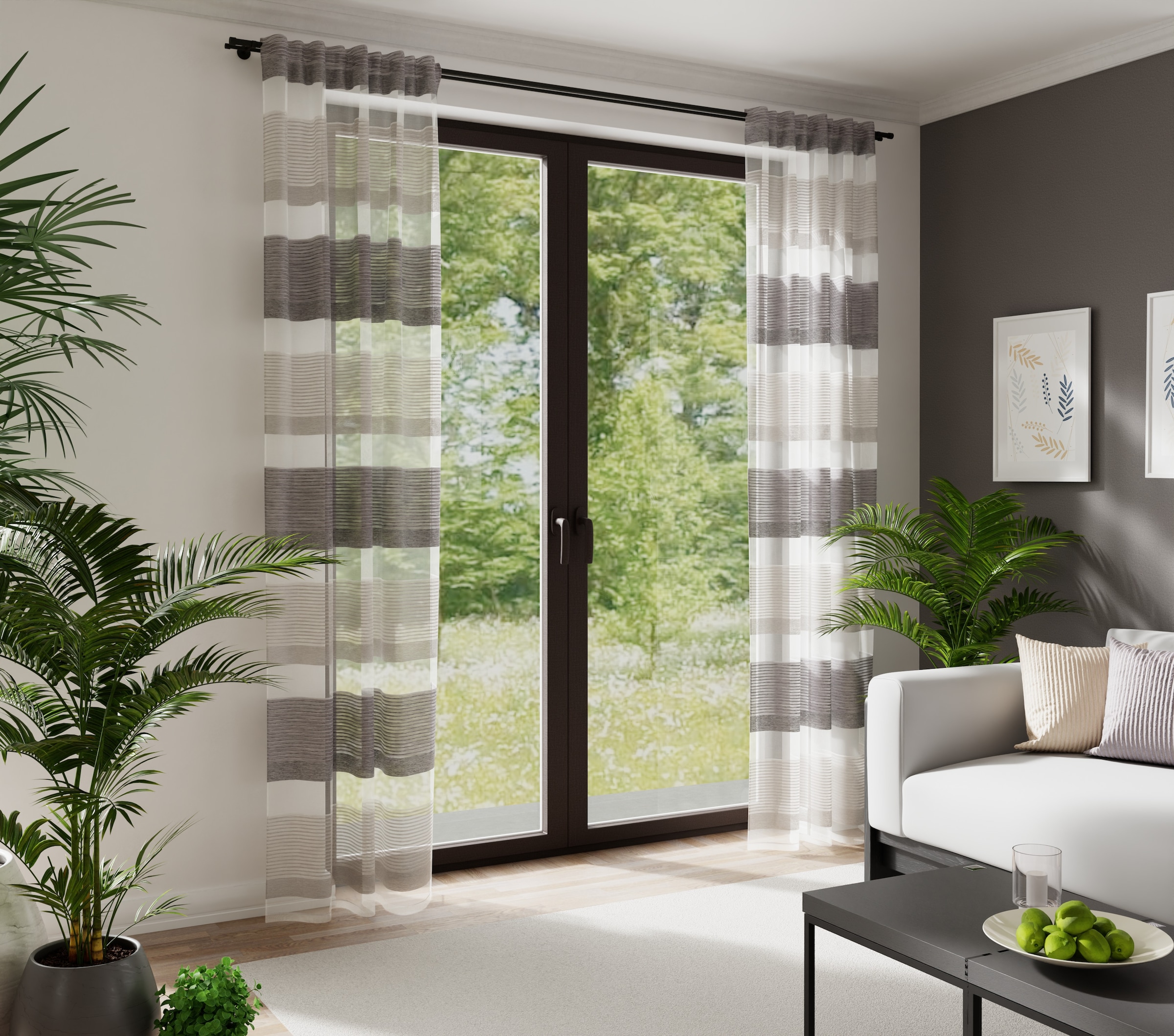 HOMING Vorhang »Kamar« verdeckte Schlaufen 1 Stk. tlg. Fertigschal Kamar