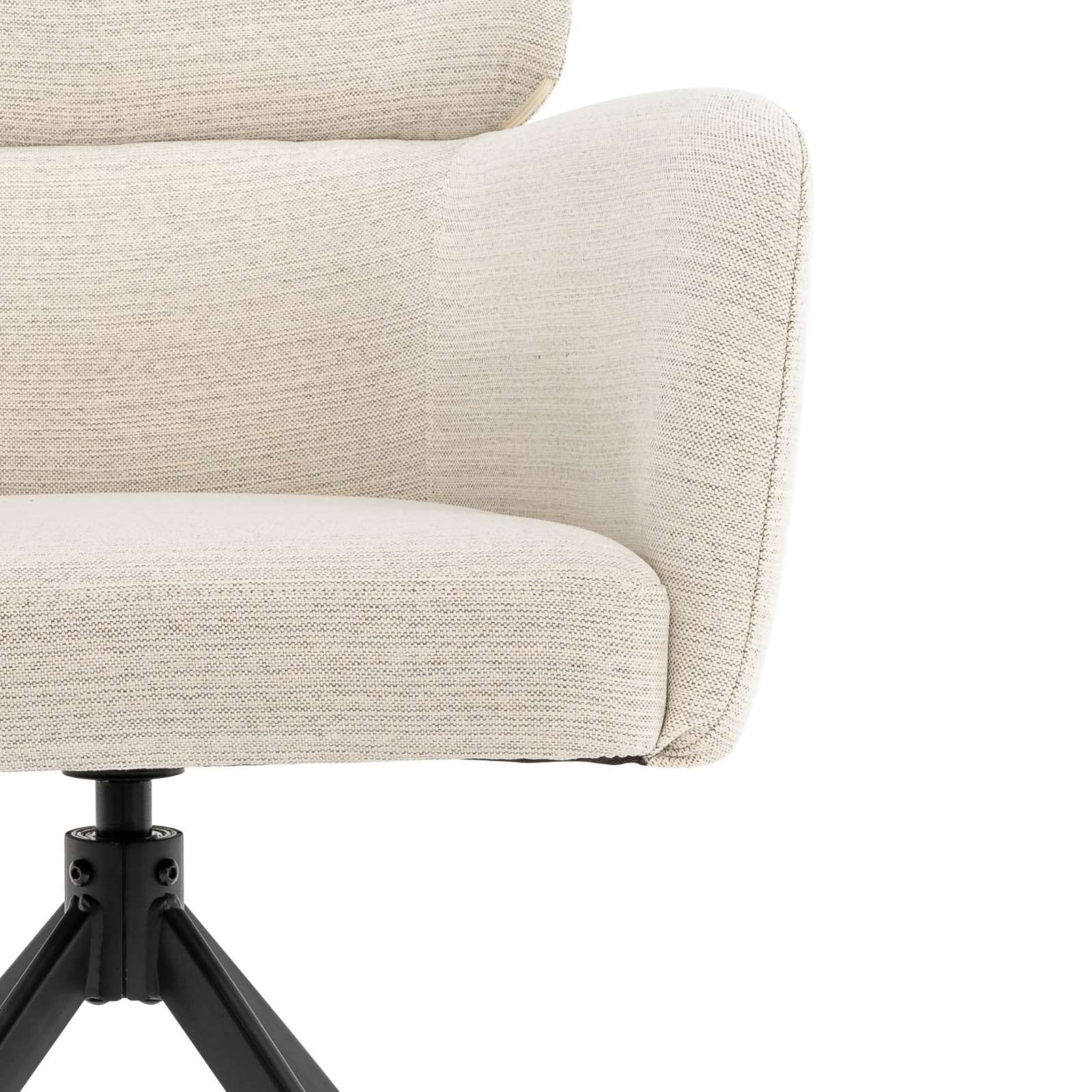 GOODproduct Chaise de salle à manger »Isarco« () 2 cuisretour automatique à 360°, dossier rembourré, accoudoir et surface d'assise