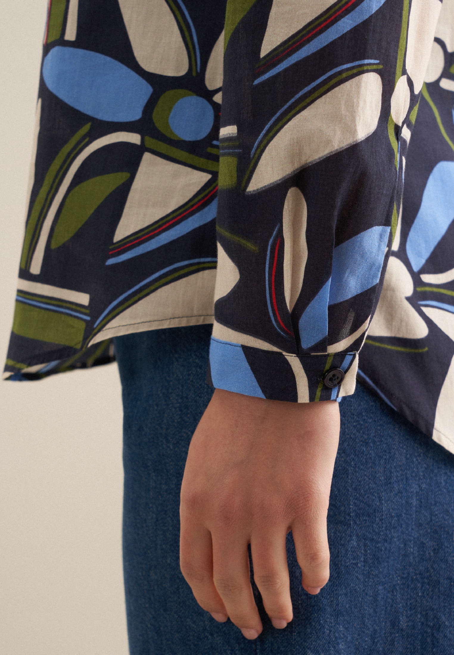 seidensticker Klassische Bluse »Schwarze Rose« Tunika Floral