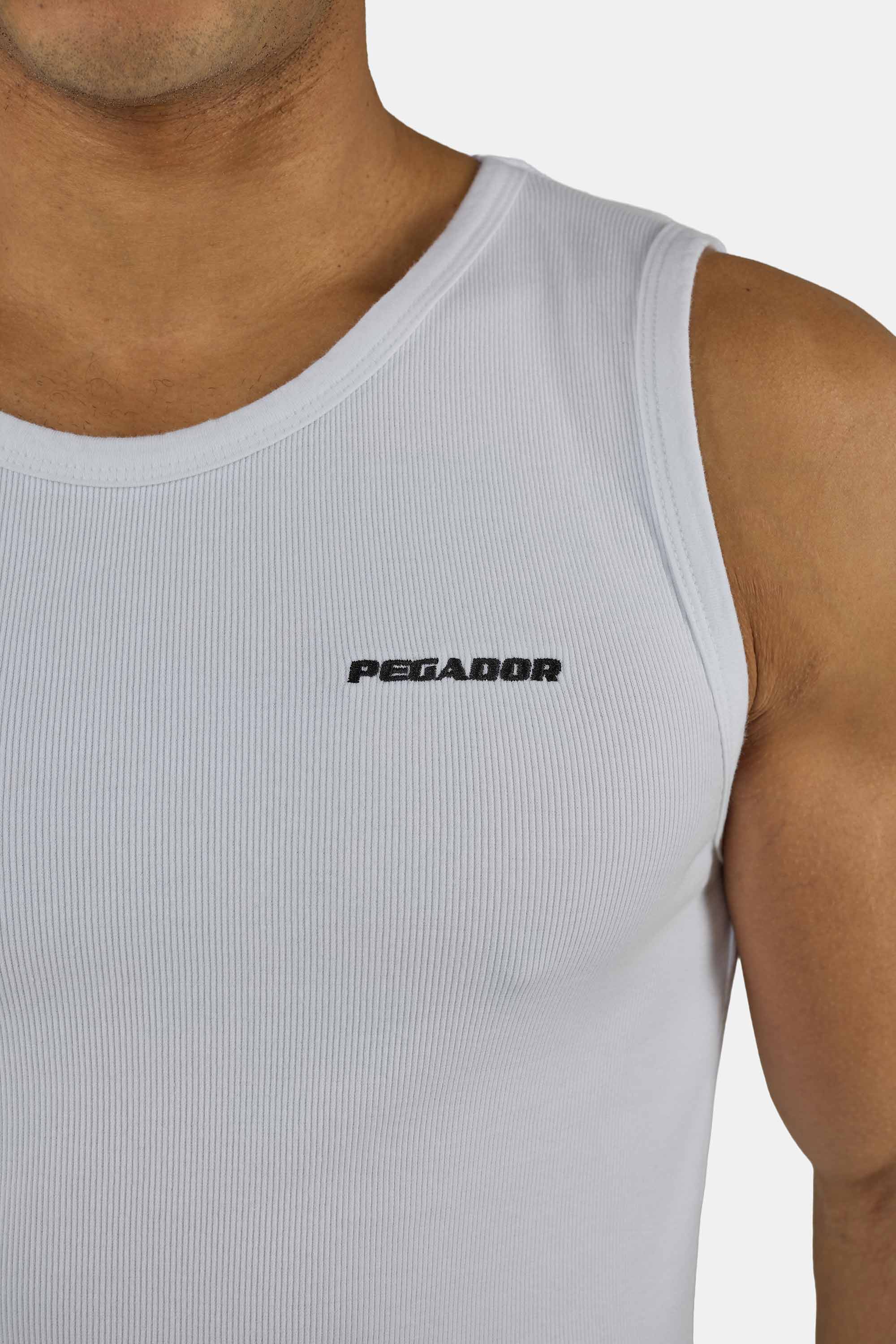 PEGADOR T-shirt de musculation »Logo Rib Undershirt« mélange coton, coupe régulière
