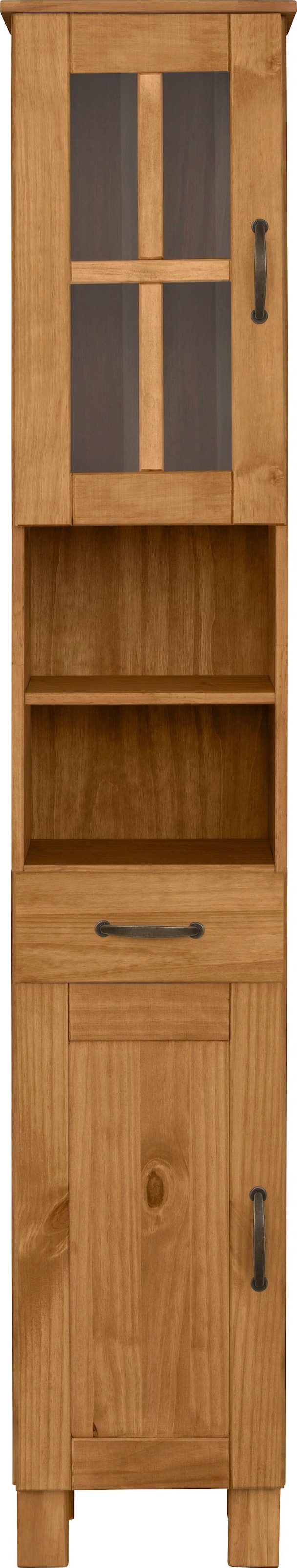 Home affaire Armoire haute »Rodby« Bois massif certifié FSC®, largeur 33 cm, hauteur 180 cm