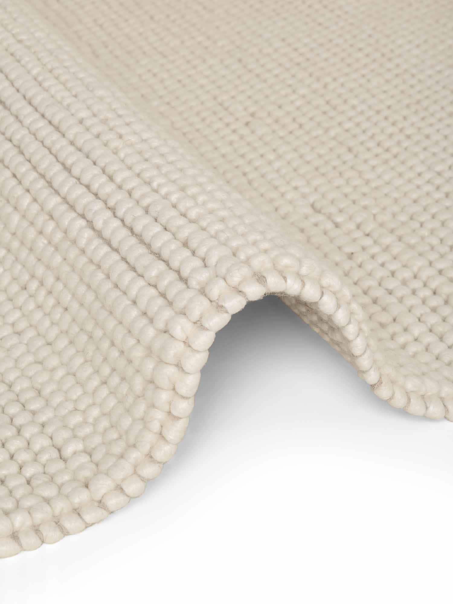 Ted Baker Wollteppich »Diana« rund 16 mm Höhe Wolle, Natur, Handgemacht, Wohnzimmer, Esszimmer, Schlafzimmer, Skandi