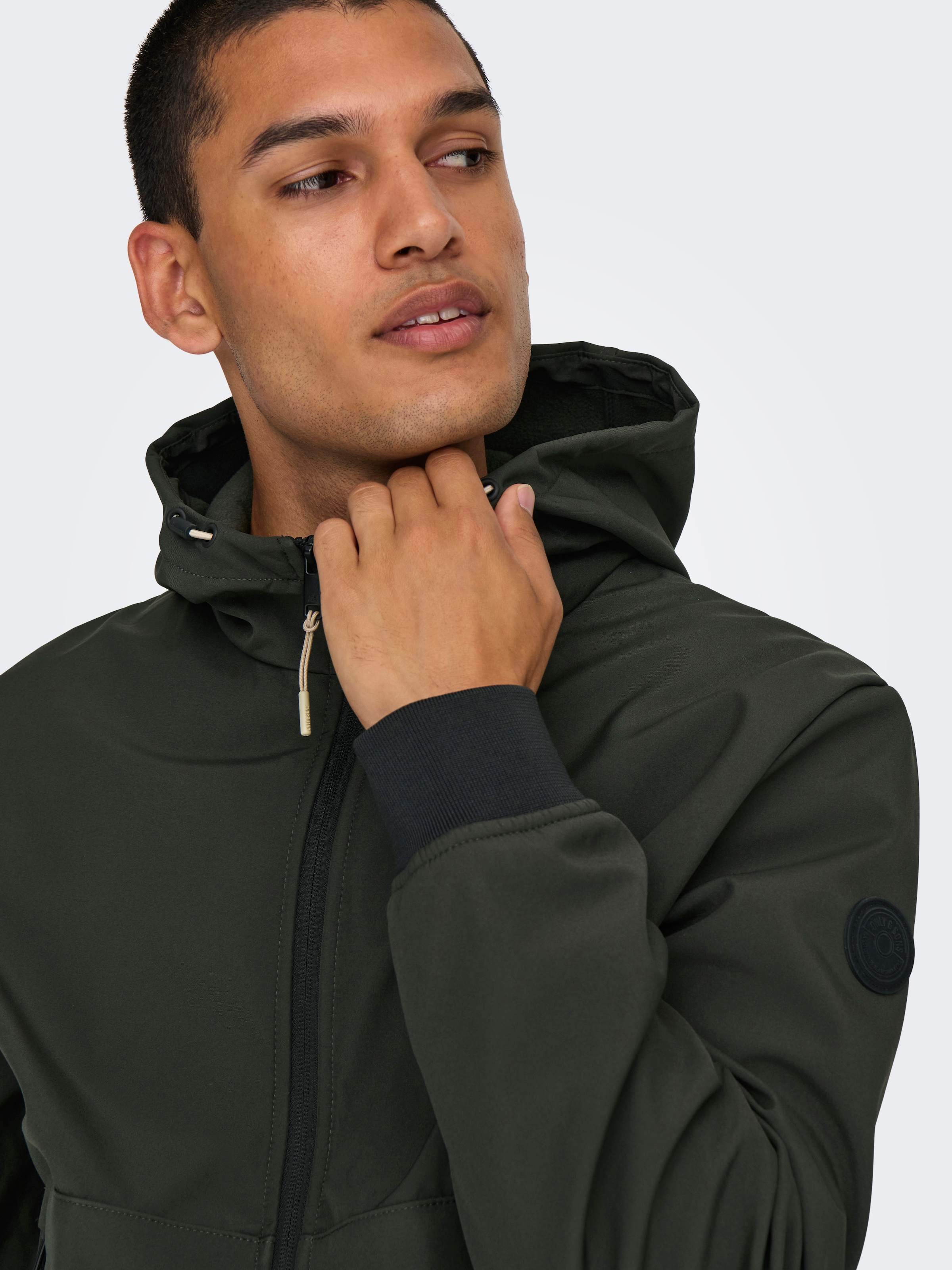 ONLY & SONS Veste softshell »ONSBOWIE SOFTSHELL BOMBER NOOS« mit Kapuze