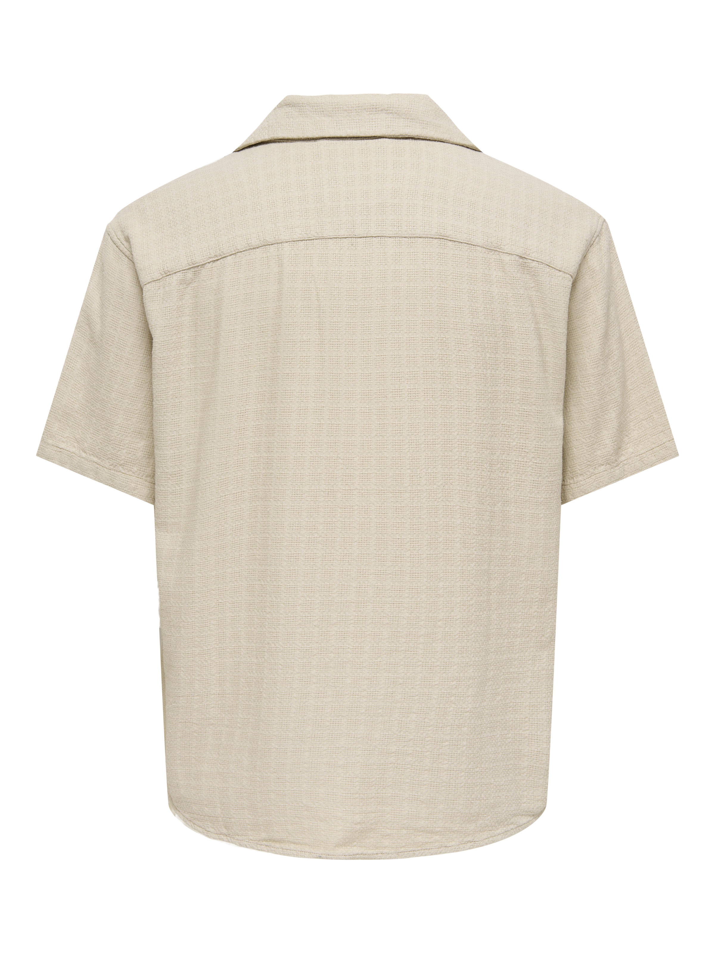 ONLY & SONS Kurzarmhemd »ONSLATHAM RLXSS RESORT LINEN STRUC 0257« Viskose mit Leinen, normal geschnitten