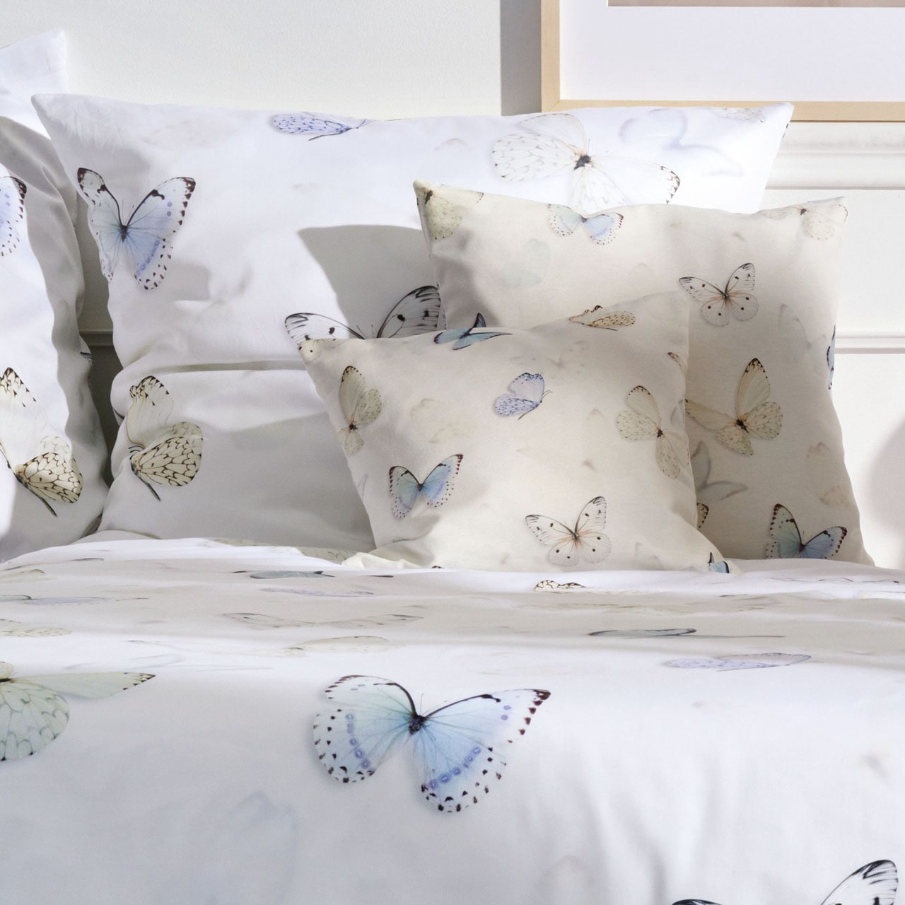 APELT Bettwäsche »Papillon« 2 tlg. Bettwäsche-Set mit Reissverschluss, Baumwoll-Satin, Digitaldruck