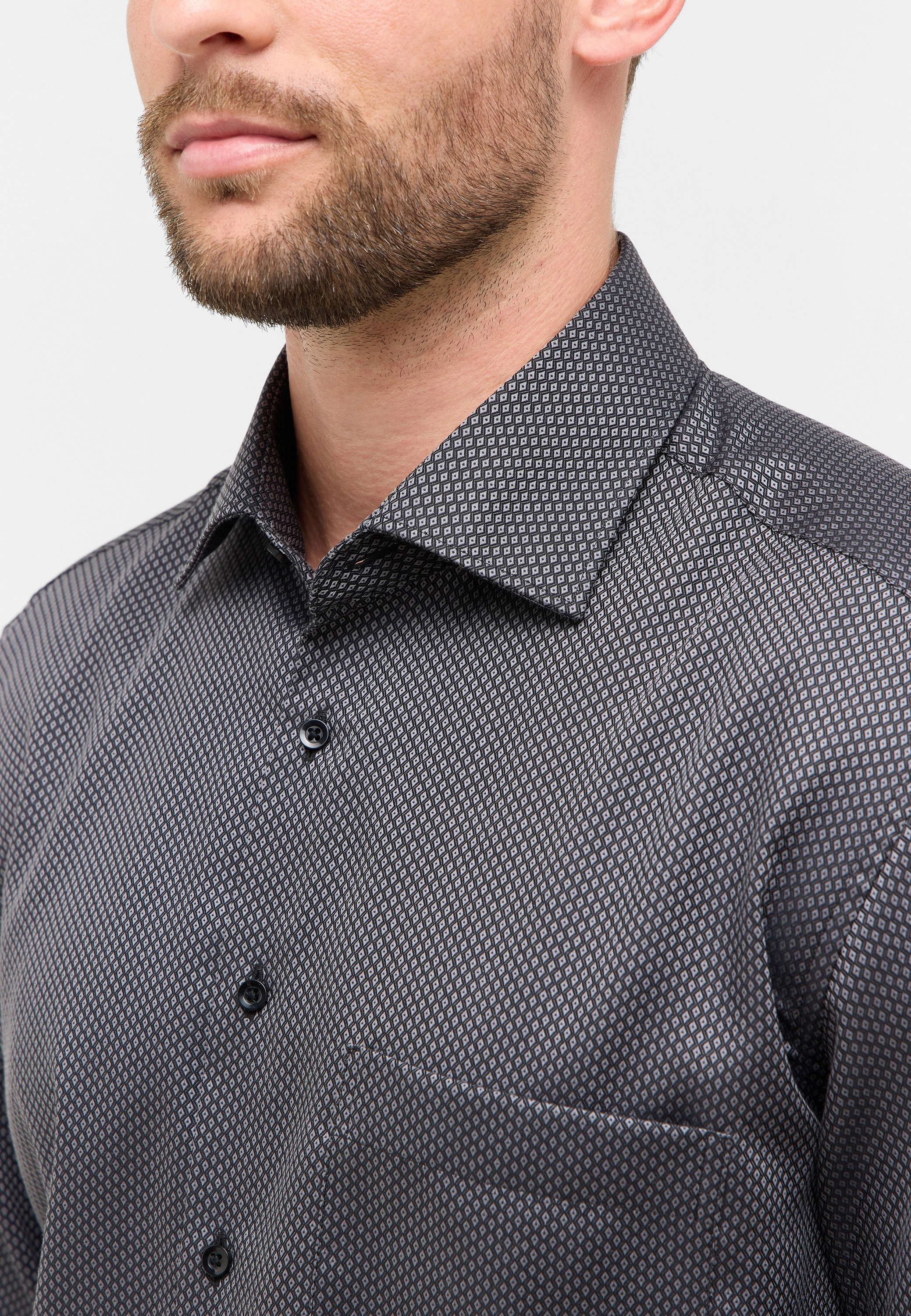 Eterna Langarmhemd »COMFORT FIT« NON IRON (bügelfrei)