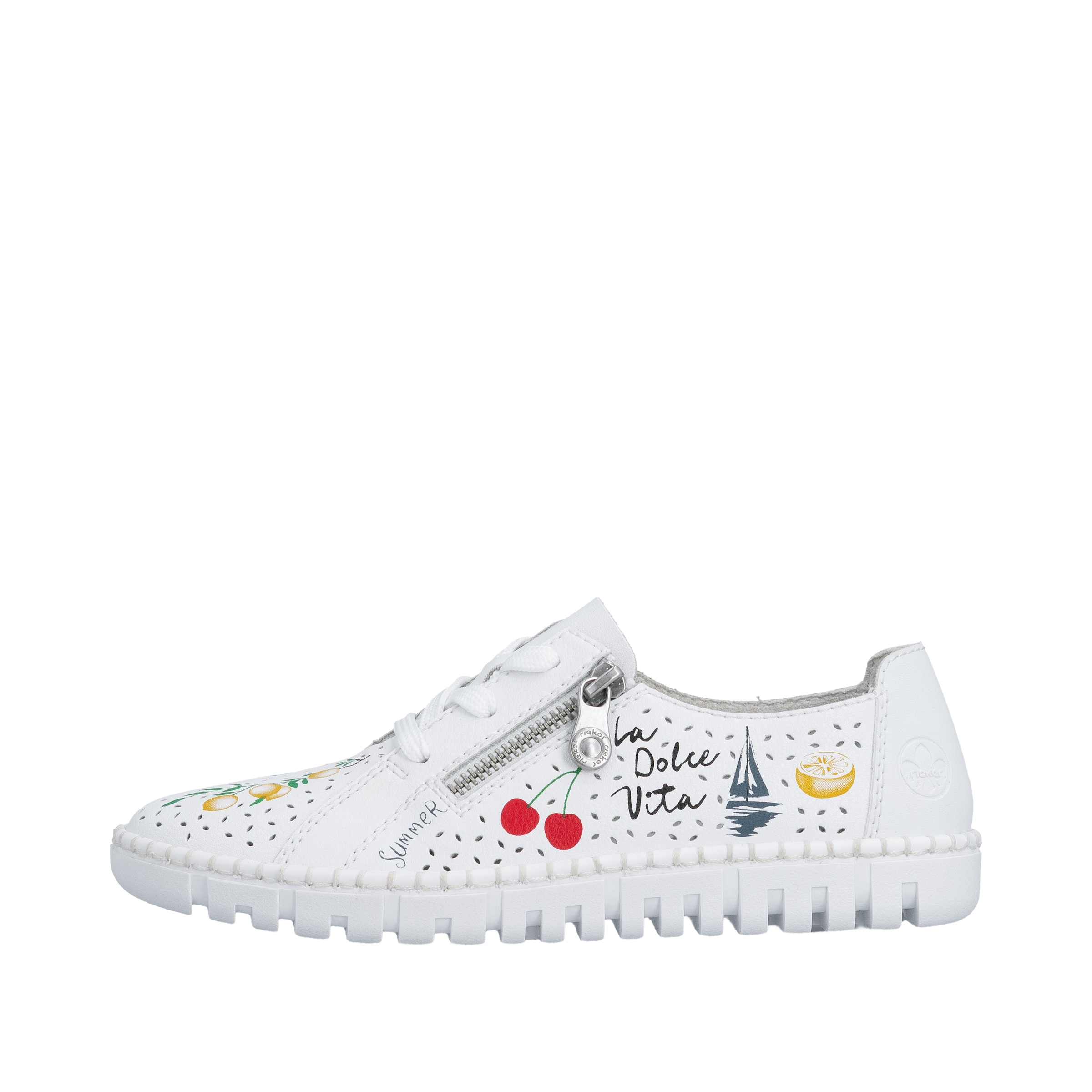 Rieker Chaussure à lacets  sneaker, chaussure basse, à lacets avec imprimé estival