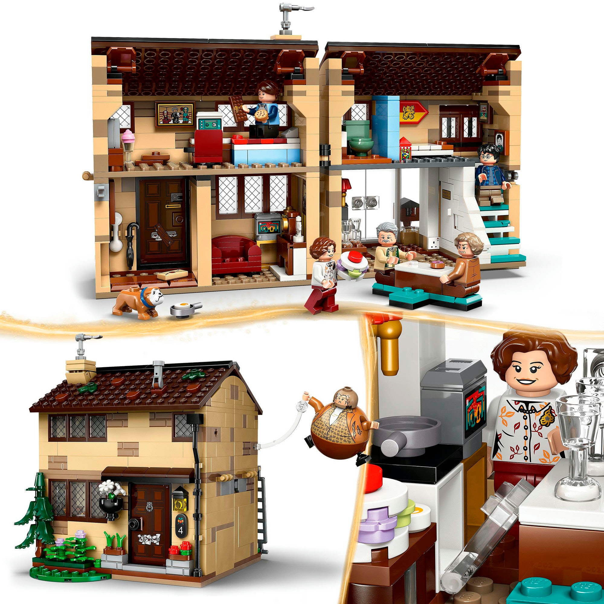 LEGO® Konstruktionsspielsteine »Ligusterweg: Tante Magdas Besuch (76451), LEGO Harry Potter™« Made in Europe