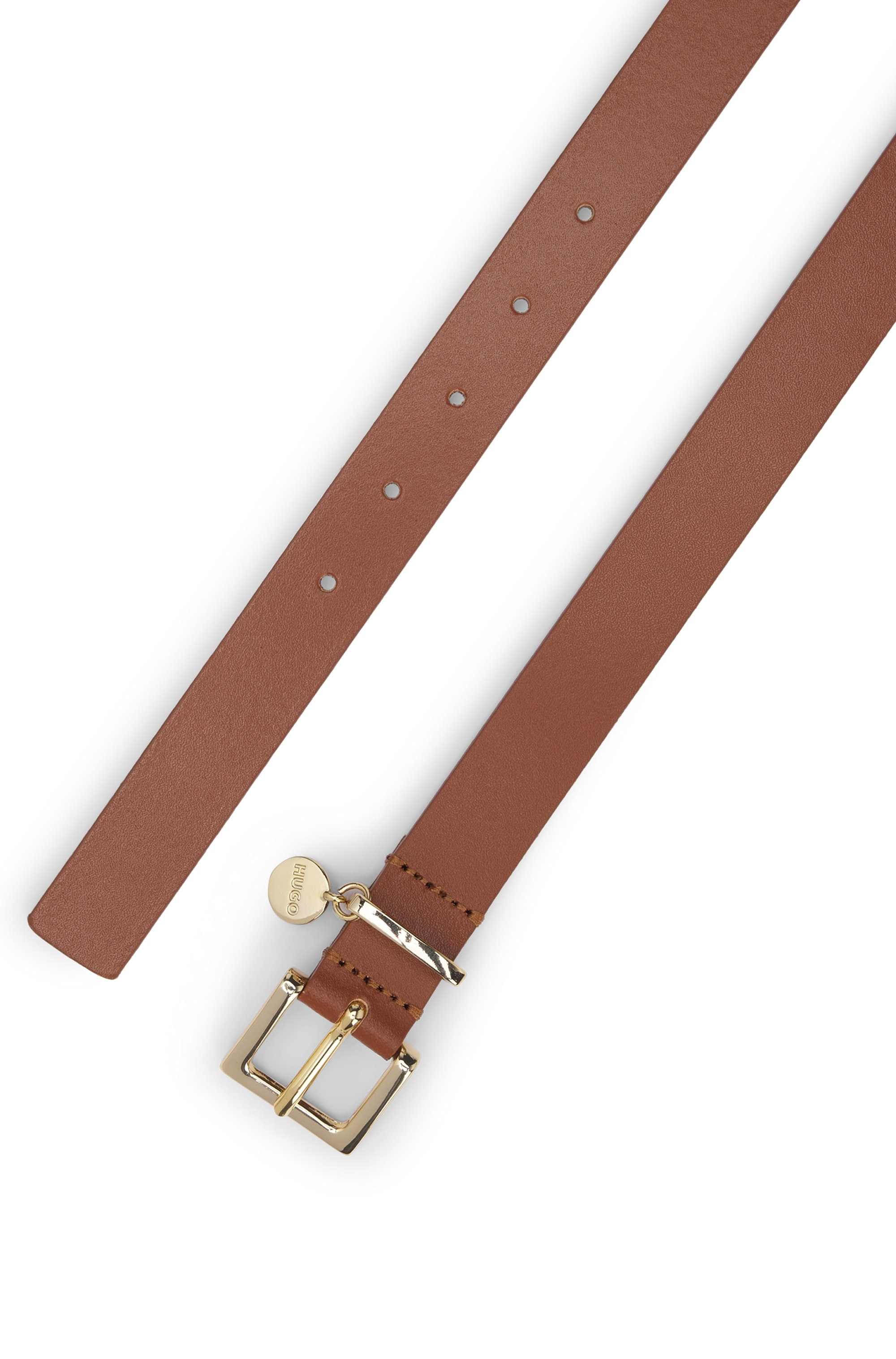 HUGO Ledergürtel »Amelia-G Sz25« Stilvoller Verschluss mit Logo Anhänger