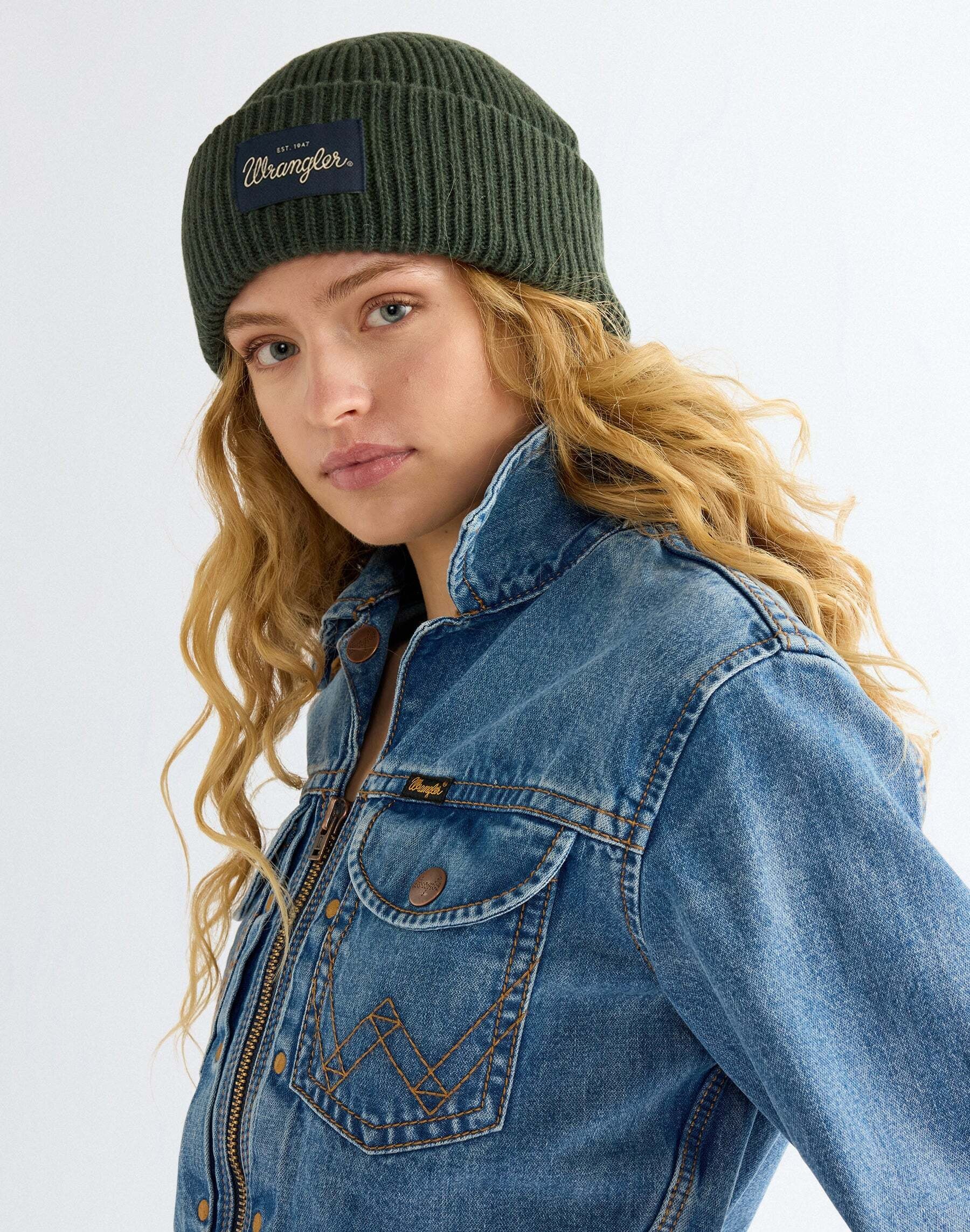 Wrangler Strickmütze »WRANGLER Mütze Ribbed Wool«