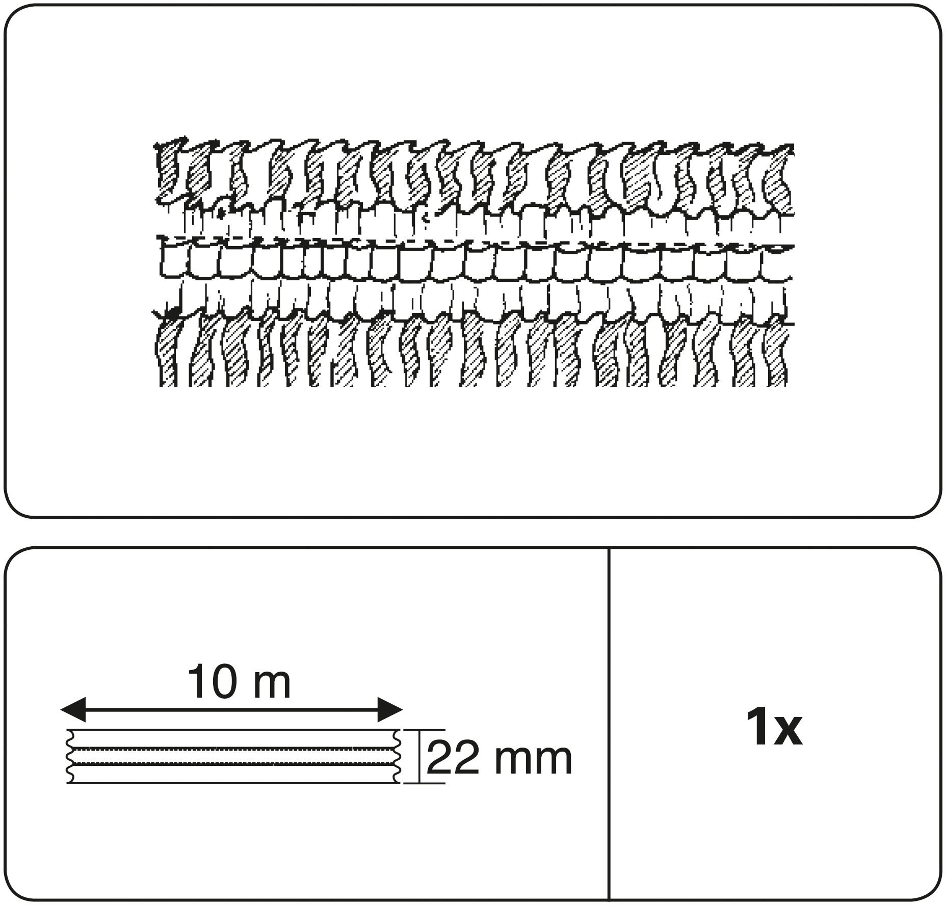 GARDINIA Kräuselband »Universal-Gardinenband 1000« Zubehör Vorhangschiene Kunststoff