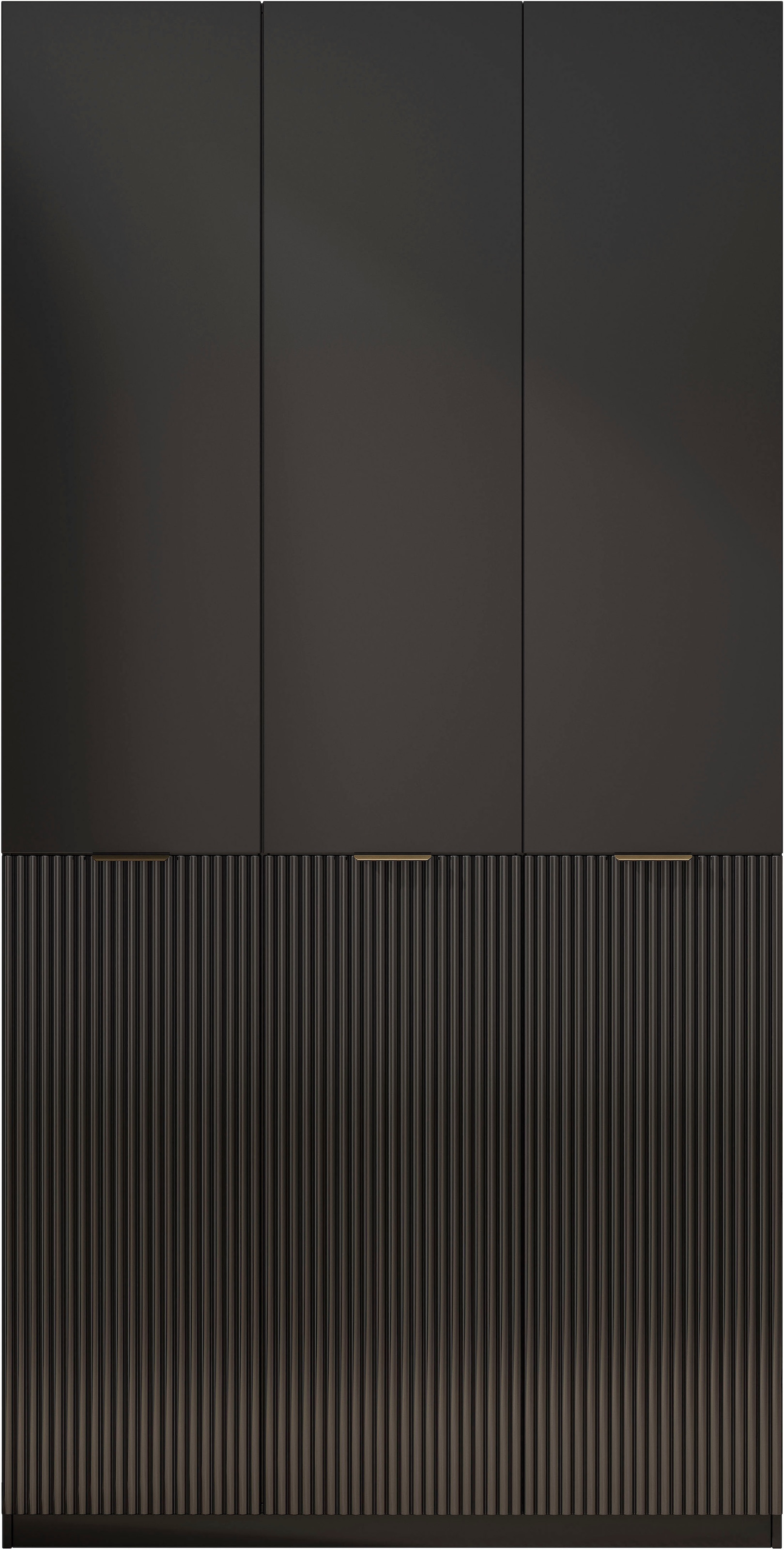 GOODproduct Kleiderschrank »Jorella Schlafzimmerschrank Garderobe mit Softclose« eleganter Schlafzimmerschrank Rillendesign Trend Breite 121cm