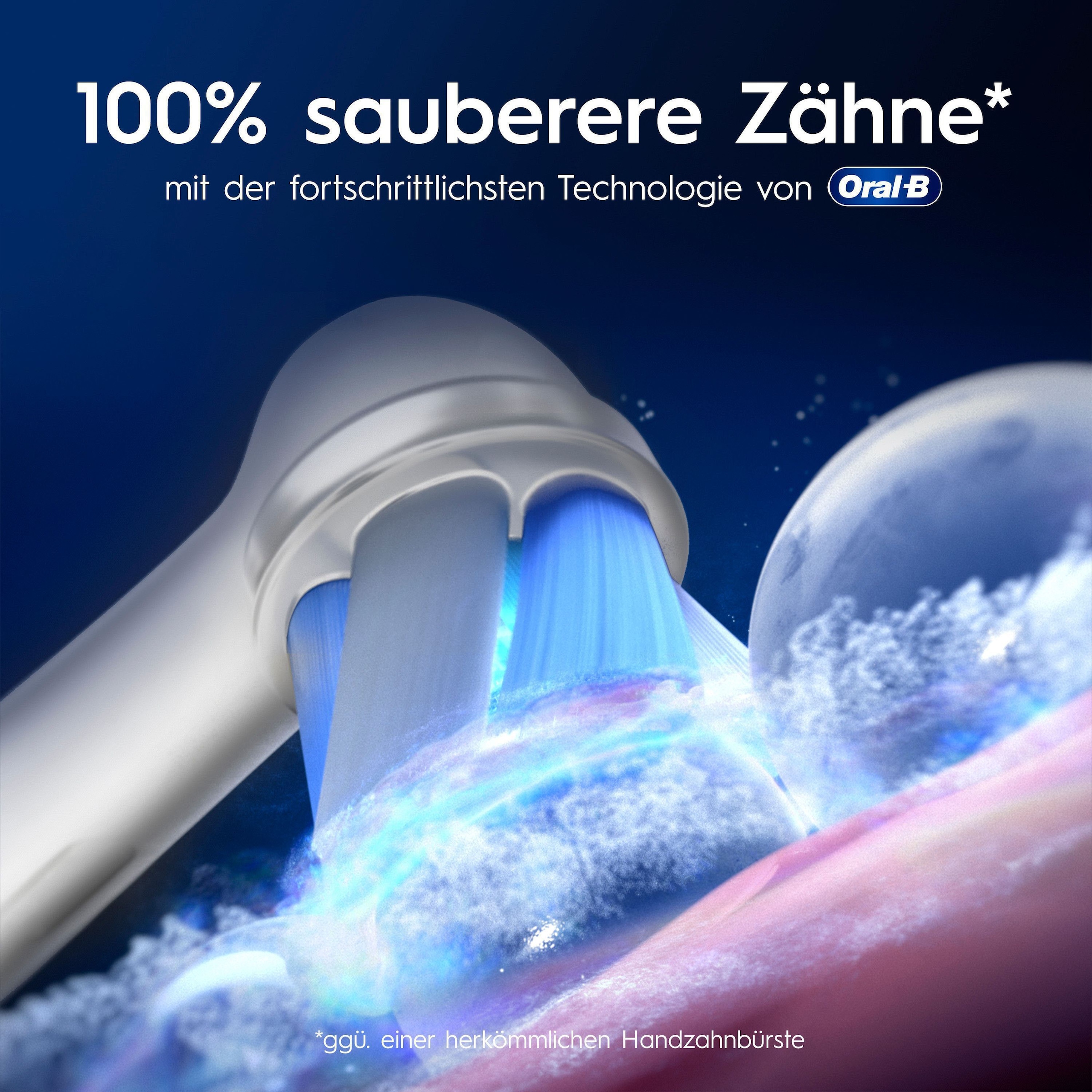 Oral-B Brosse à dents électrique »Oral-B iO Series 9« 2 cuis Aufsteckbürsten 7 modes de brossage pour soins dentaires, analyse 3D, écran couleur & étui de voyage avec charge