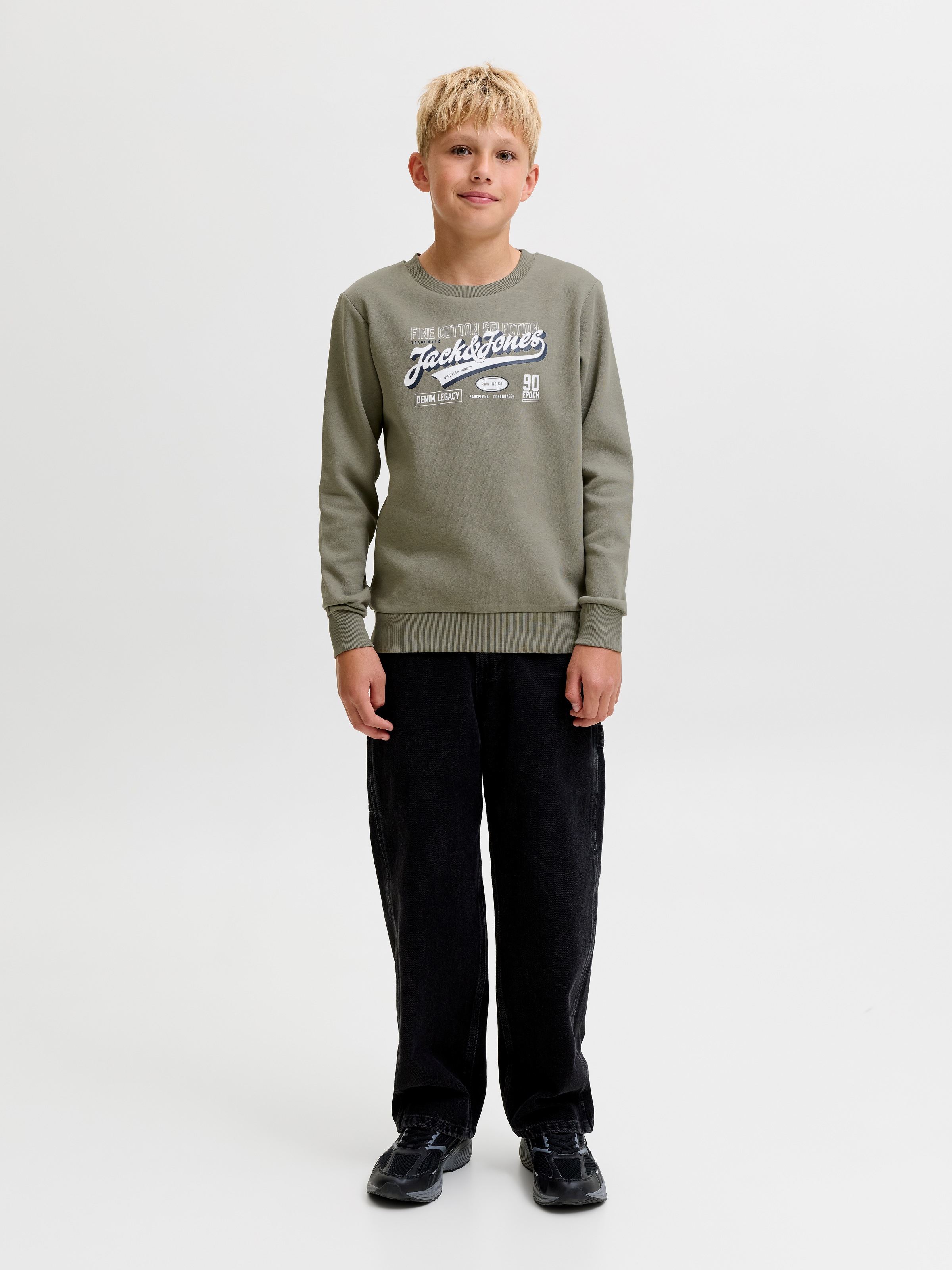 Jack & Jones Junior Sweatshirt »JJELOGO SWEAT CREW 2 COL AW26 SN JNR«, Baumwolle, regular fit
