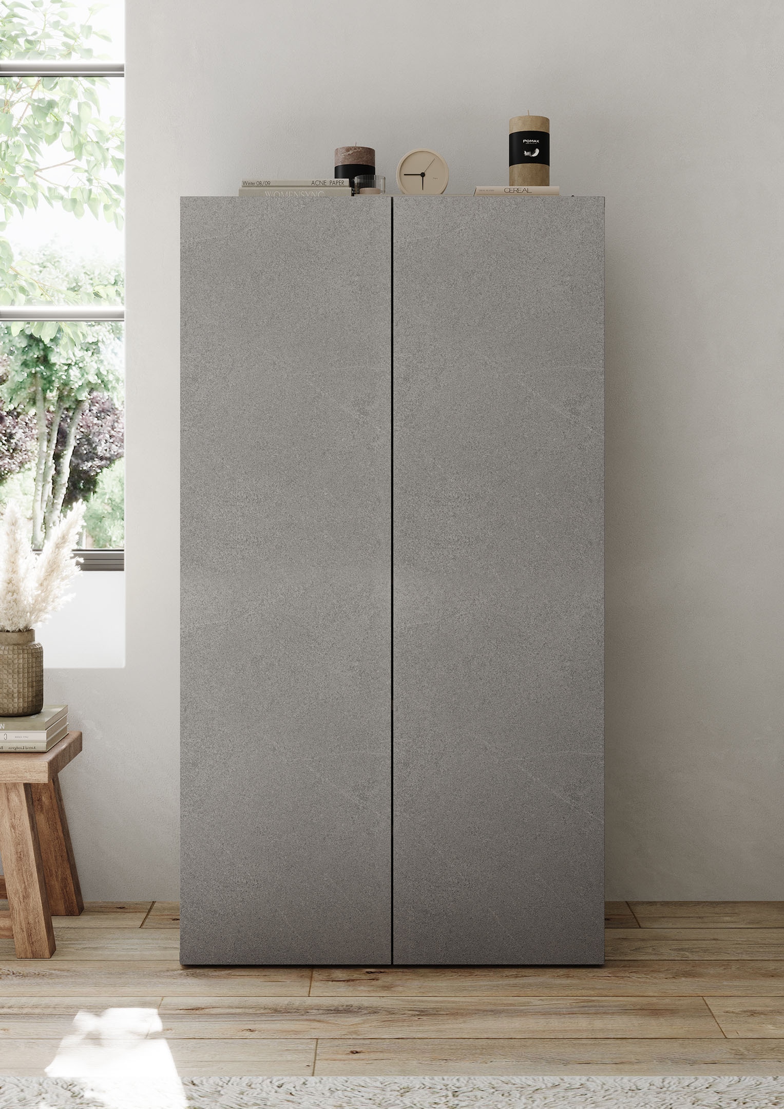 INOSIGN Schuhschrank »Pratiko Breite 63 cm, Höhe 114 cm, Schuhregal mit 6 Ebenen,« Schuhkommode, 2 Türen, Platz für bis zu 15 Paar Schuhe